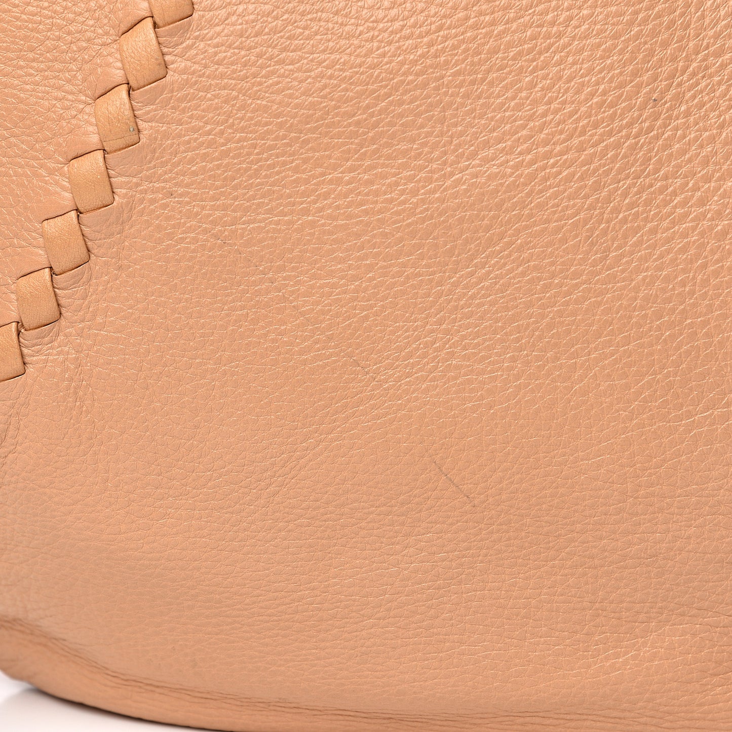 Cervo Deerskin Large Hobo Carmel