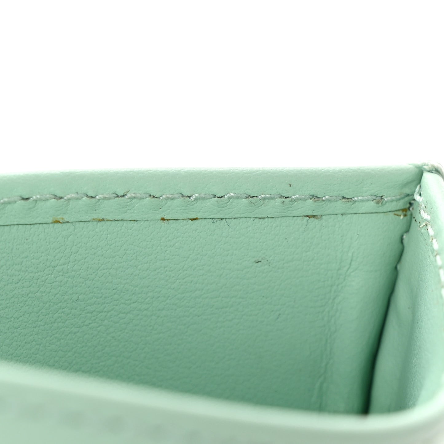 Calfskin Matelasse GG Marmont Card Holder Water Green