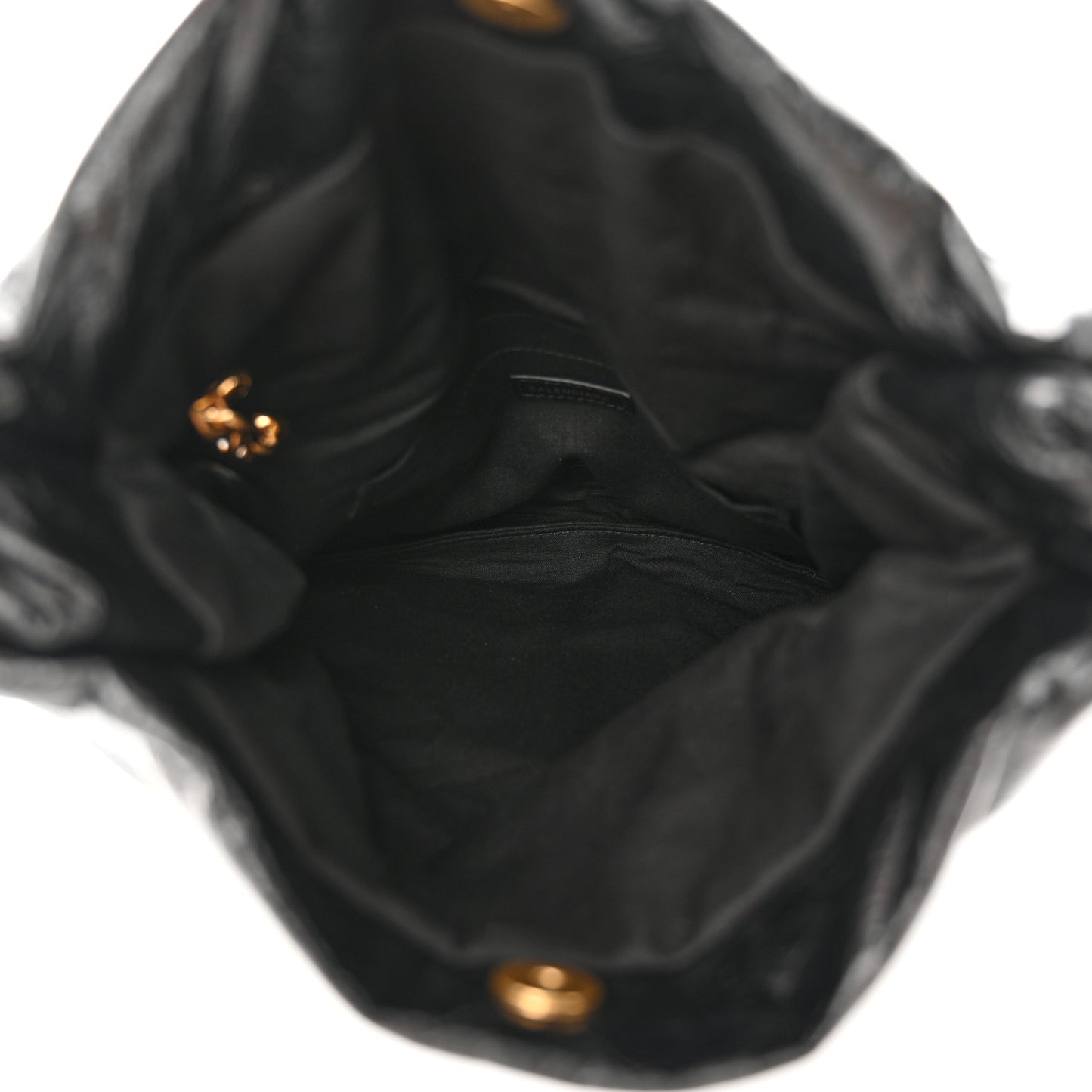 Arena Calfskin Small Monaco Chain Shoulder Bag Black