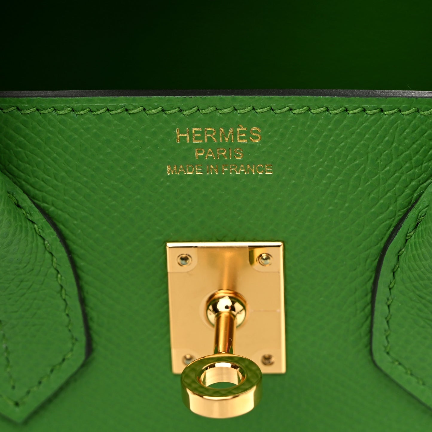 Epsom Birkin Sellier 25 Vert Yucca