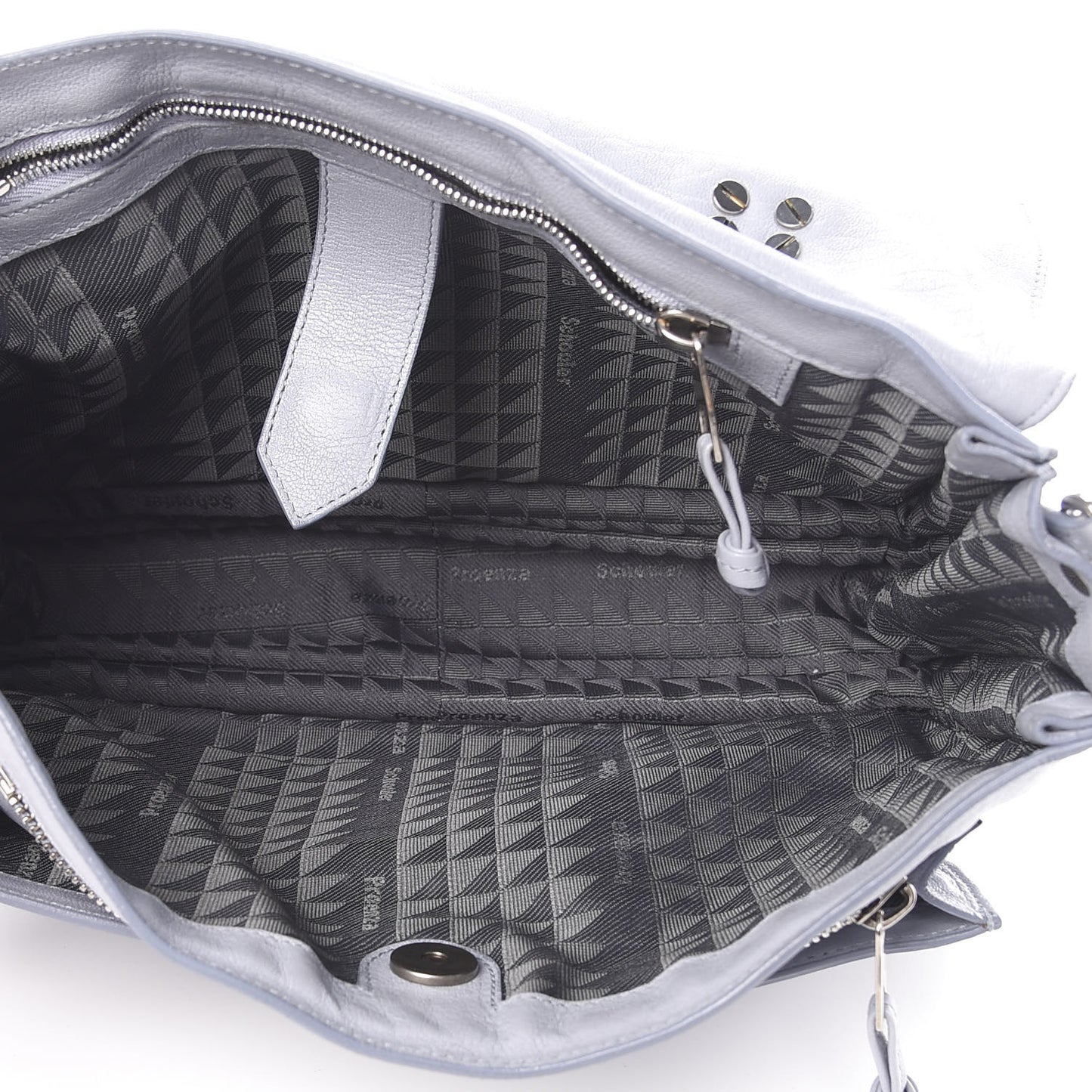 Lambskin Medium PS1 Satchel Concrete Grey