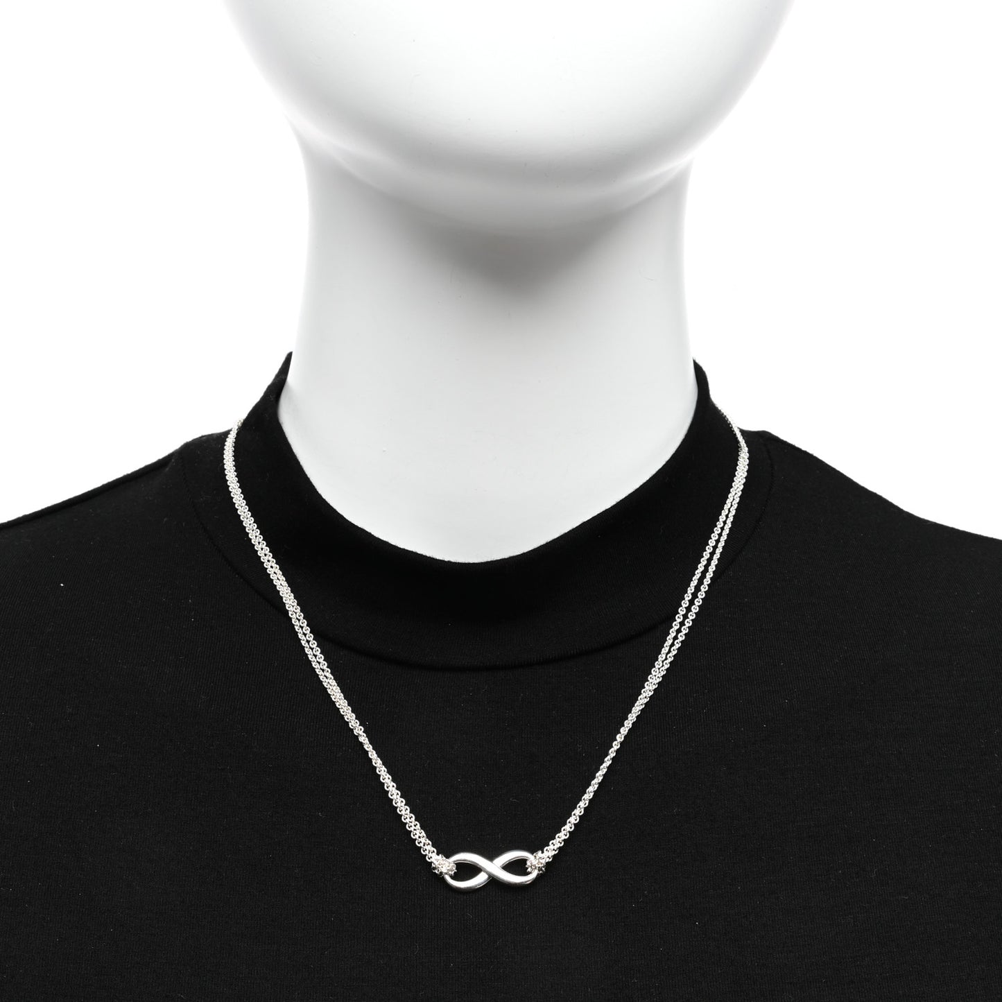 Sterling Silver Infinity Pendant Necklace