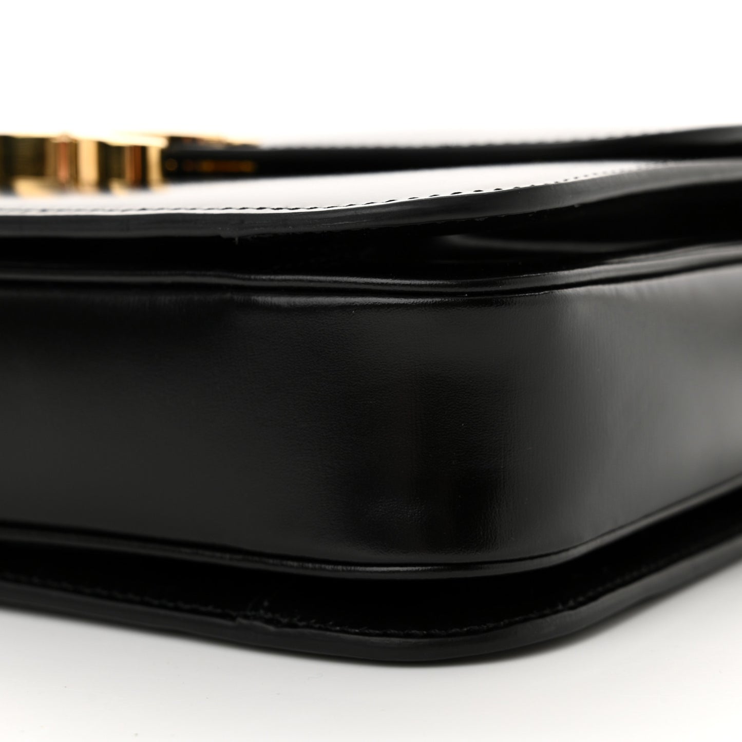 Shiny Calfskin Medium Triomphe Black