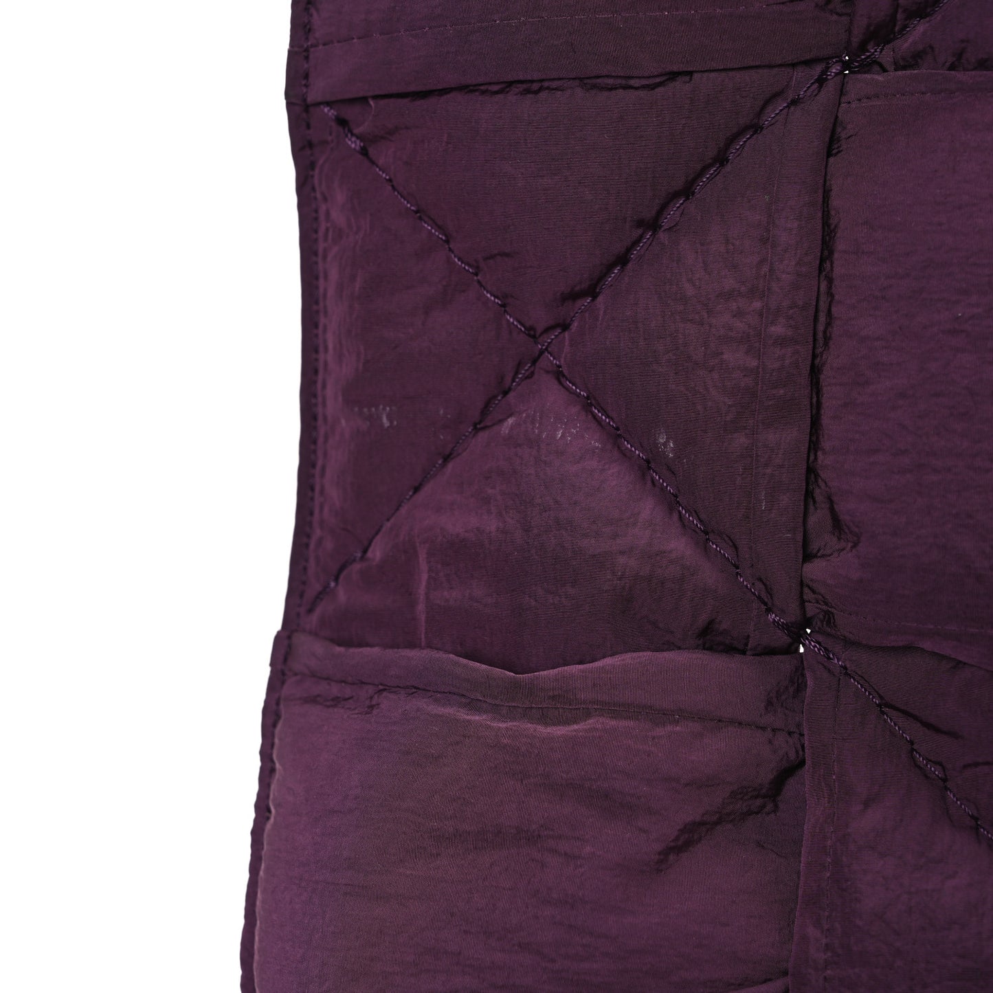 Nylon Intrecciato Padded Tech Cassette Bag Purple