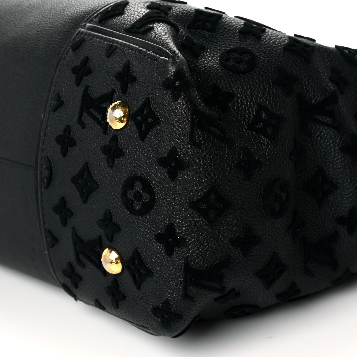 Cuir Orfevre Veau Cachemire Tote W GM Black