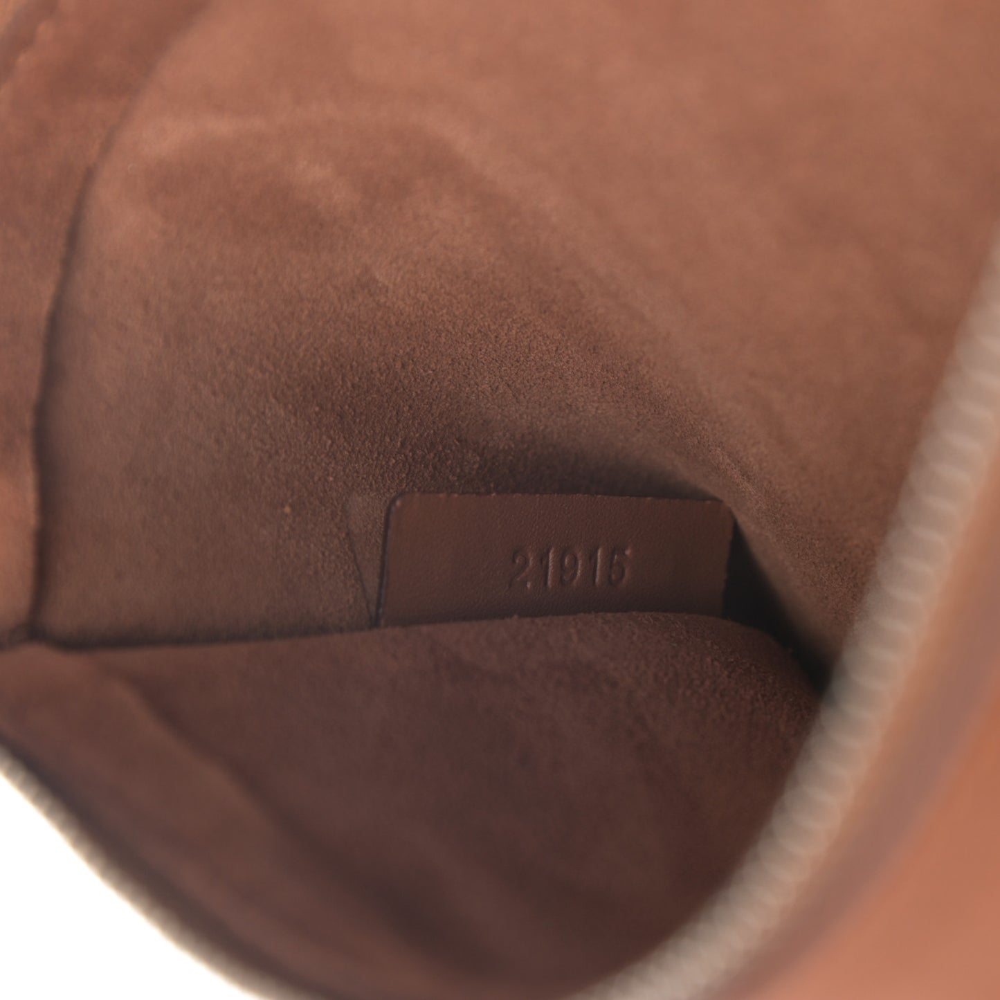 Calfskin Asymmetric Bucket Bag Brown