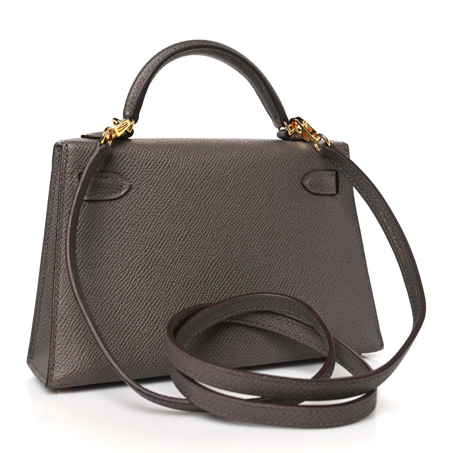 Hermes Epsom Mini Kelly Sellier 20 Etain 3 of 9