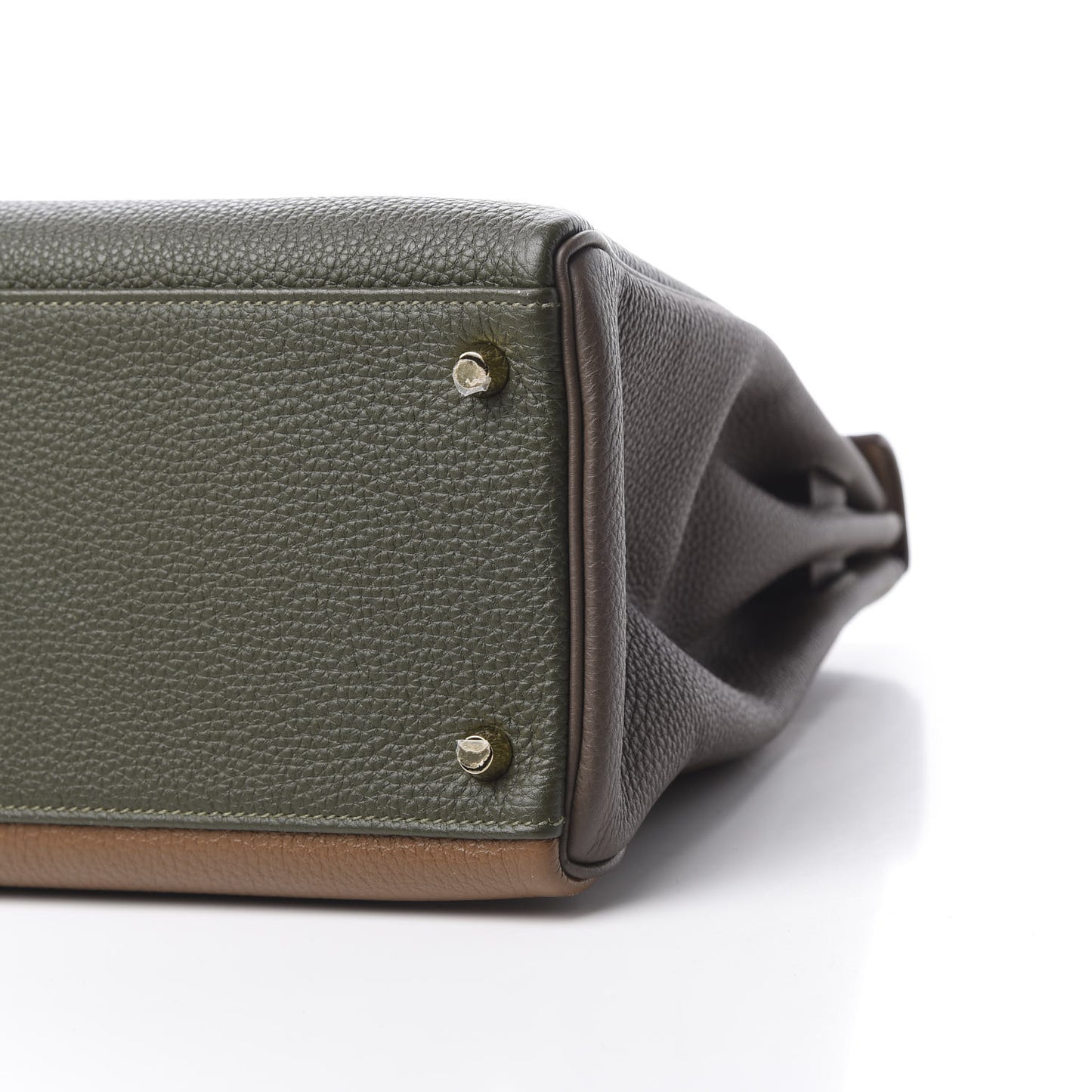 Togo Horseshoe Kelly Retourne 35 Vert Olive Eucalyptus Origan
