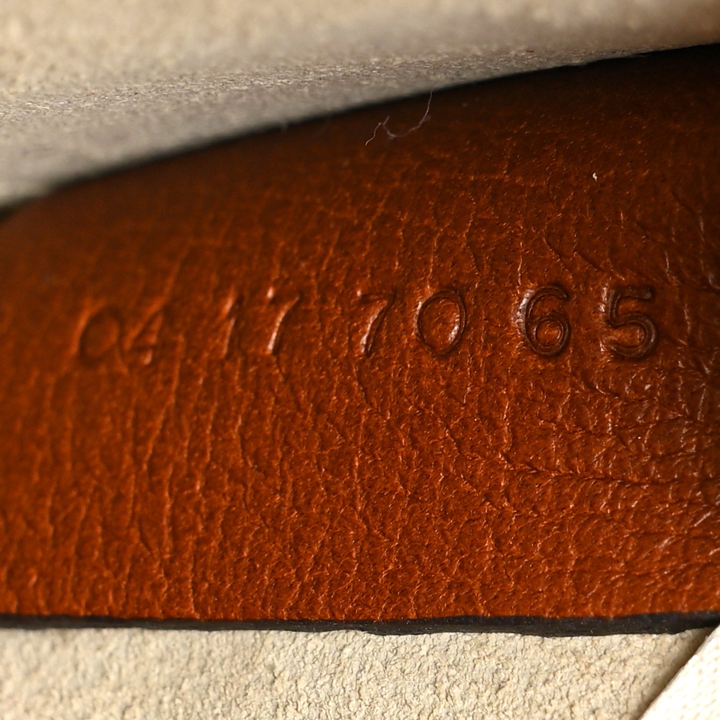 Calfskin Suede Medium Nile Bracelet Bag Caramel