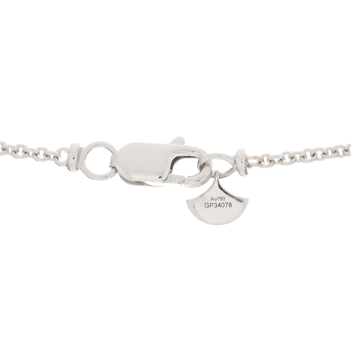 18K White Gold Diamond Tilda's Bow Mini Pendant Necklace