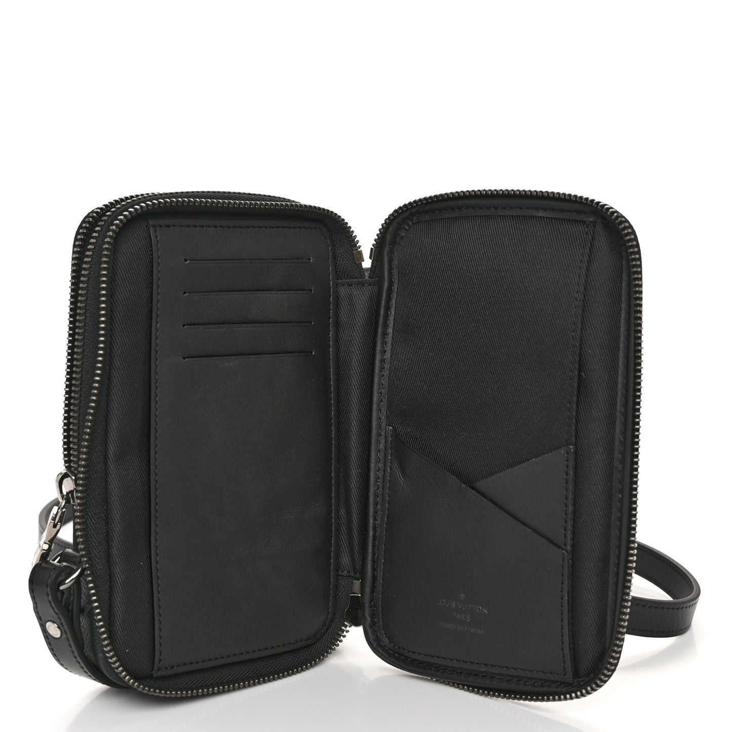 Monogram Eclipse Reverse Double Phone Pouch