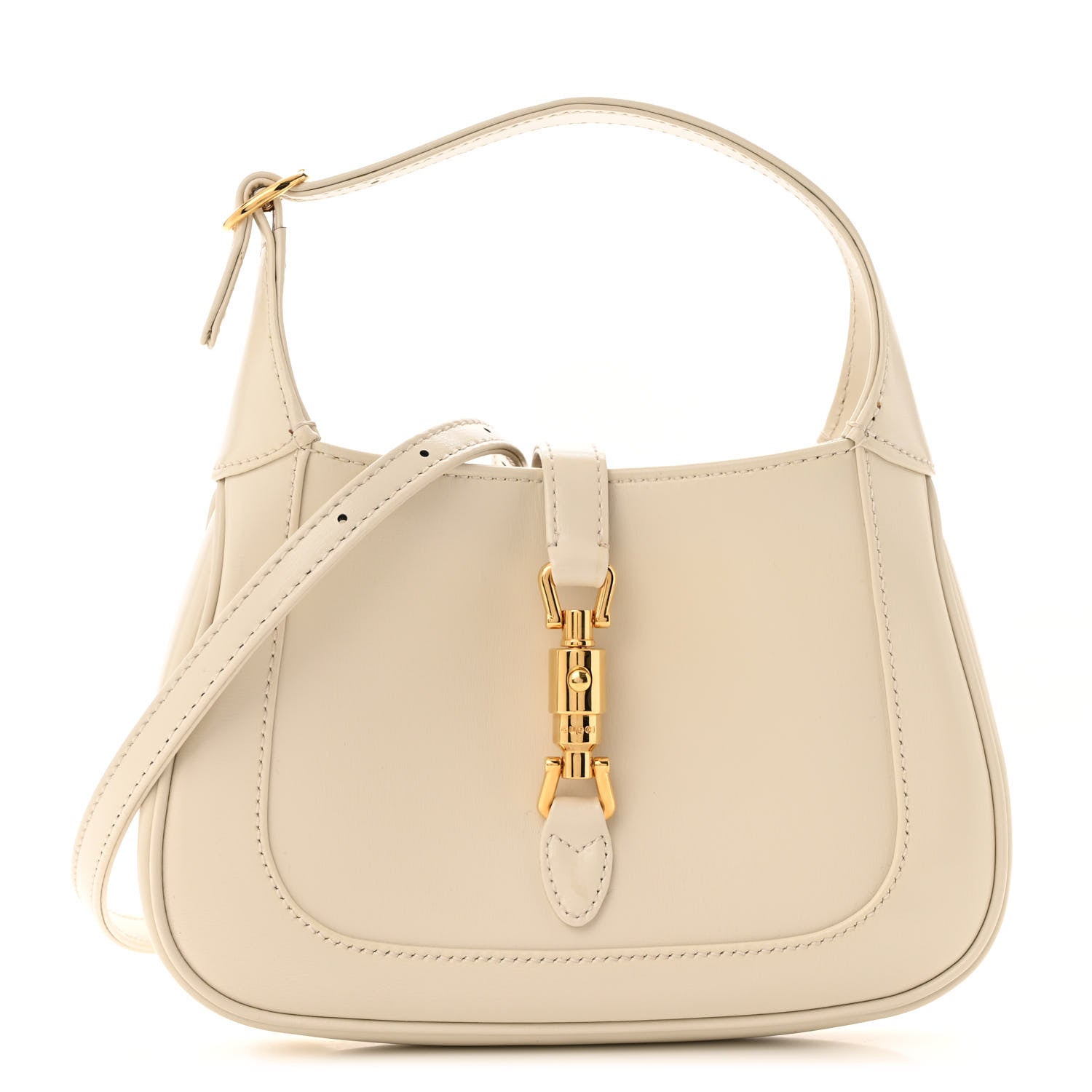 Gucci Boarded Dyana Lux Calfskin Mini Jackie 1961 Hobo Mystic White 1 of 13