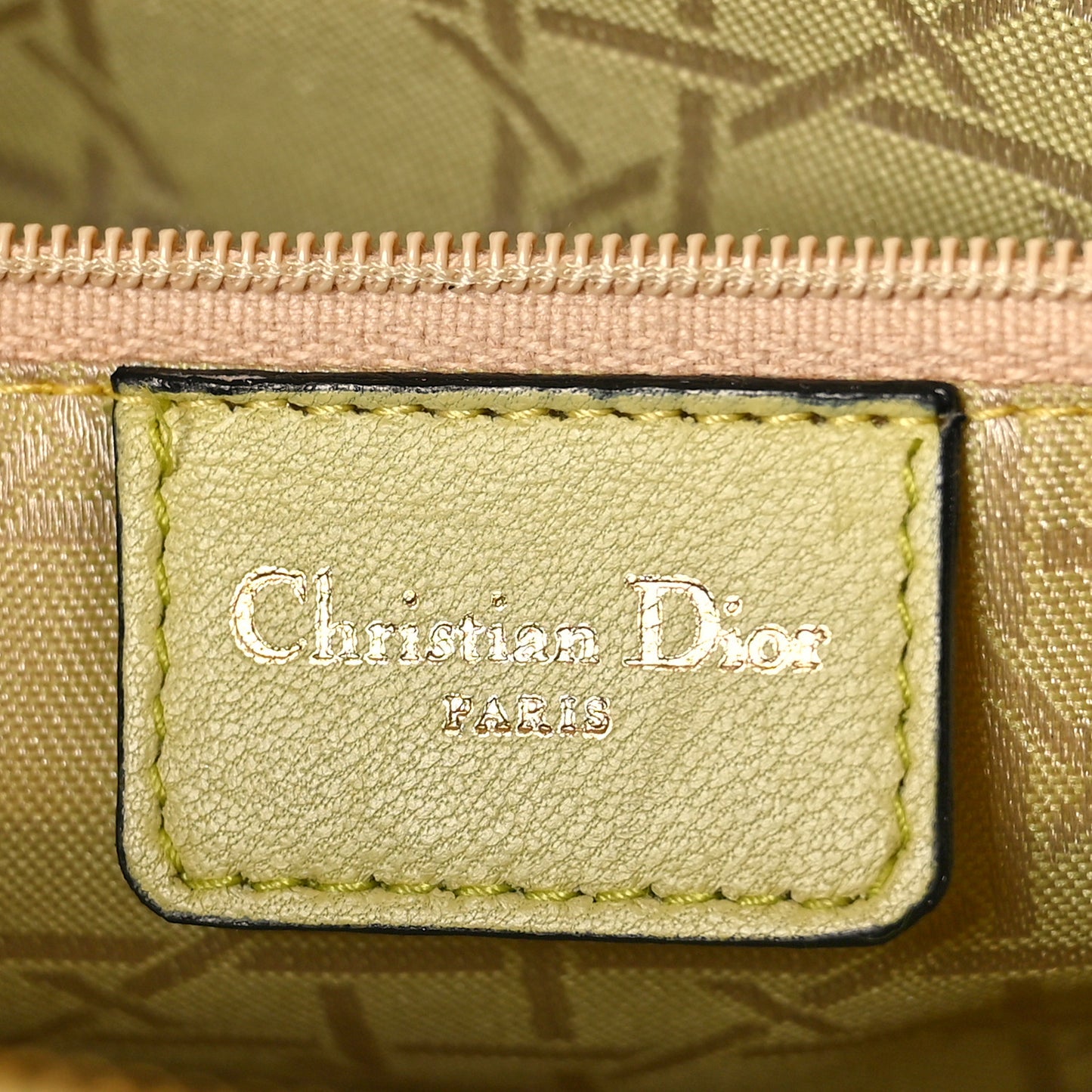 Lambskin Cannage Large Lady Dior Light Green