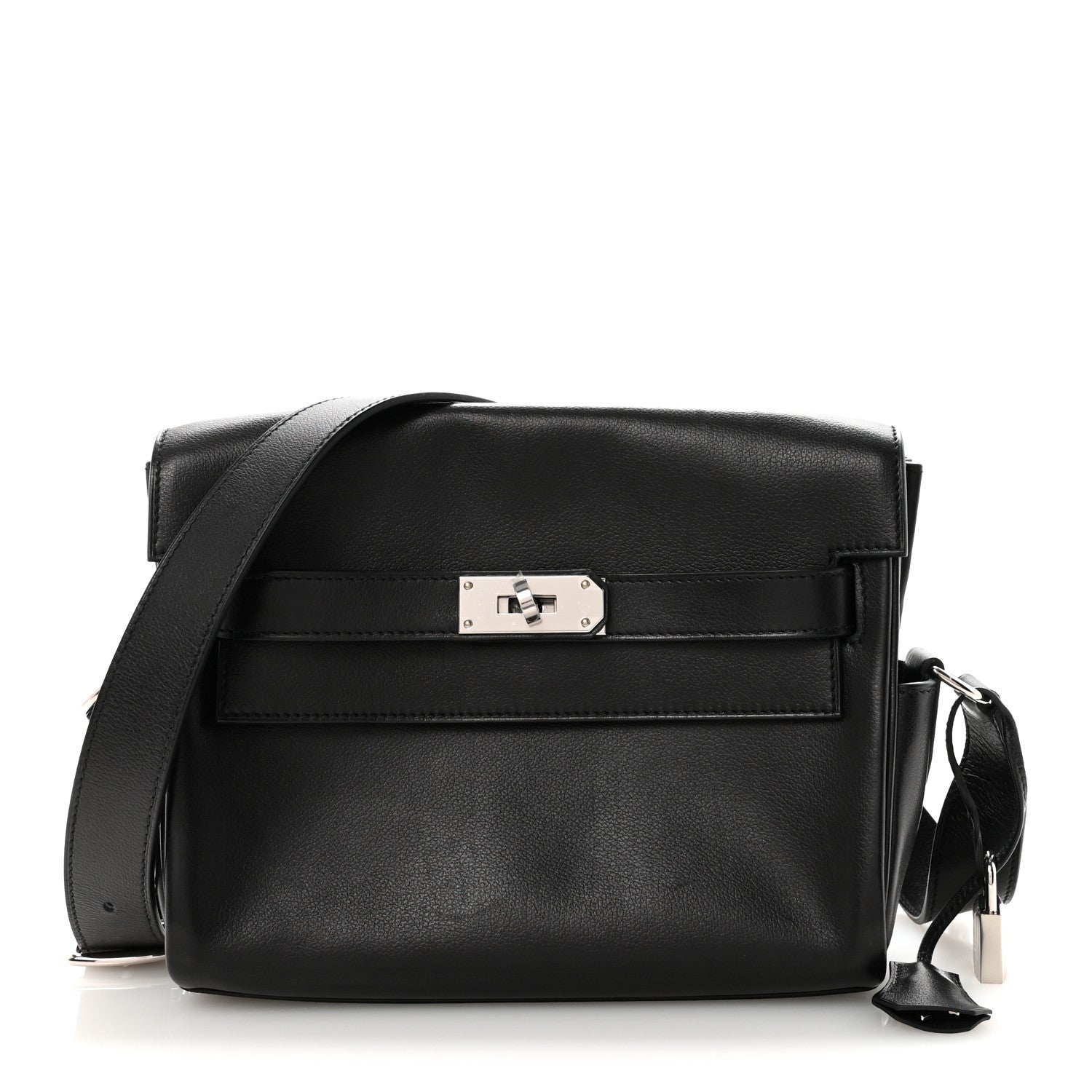 Hermes Evercolor Kelly Messenger PM Black 1829269 – FASHIONPHILE