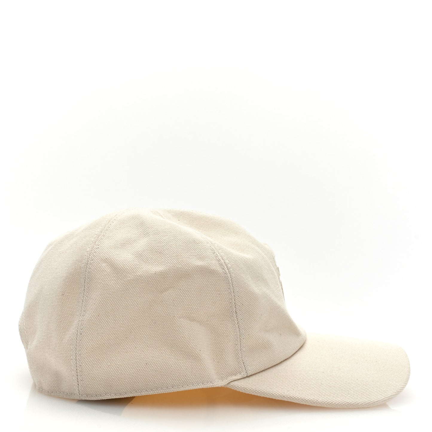 Cotton FF Ajour Embroidered Baseball Hat M Natural