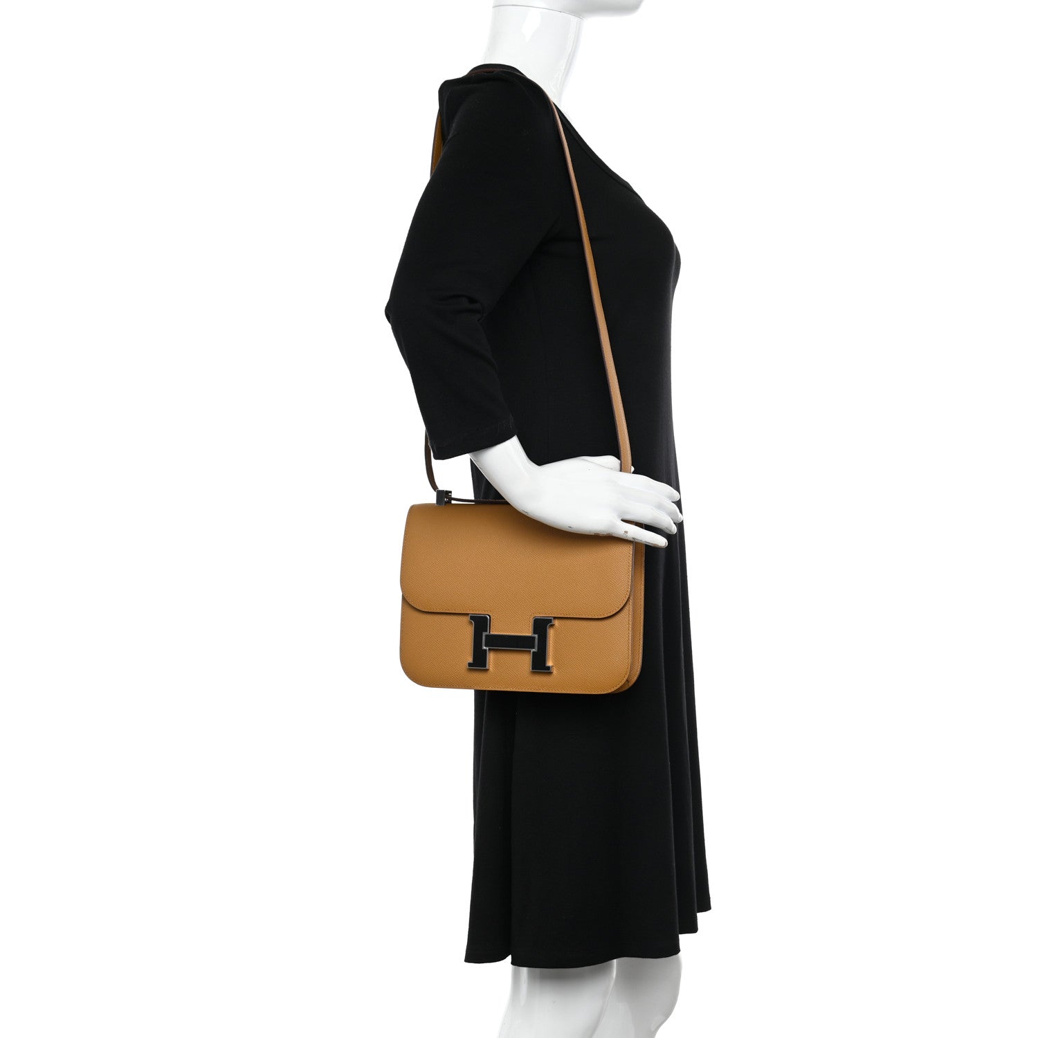 Hermes Epsom Enamel Constance 1-24 Sesame Black 2 of 12