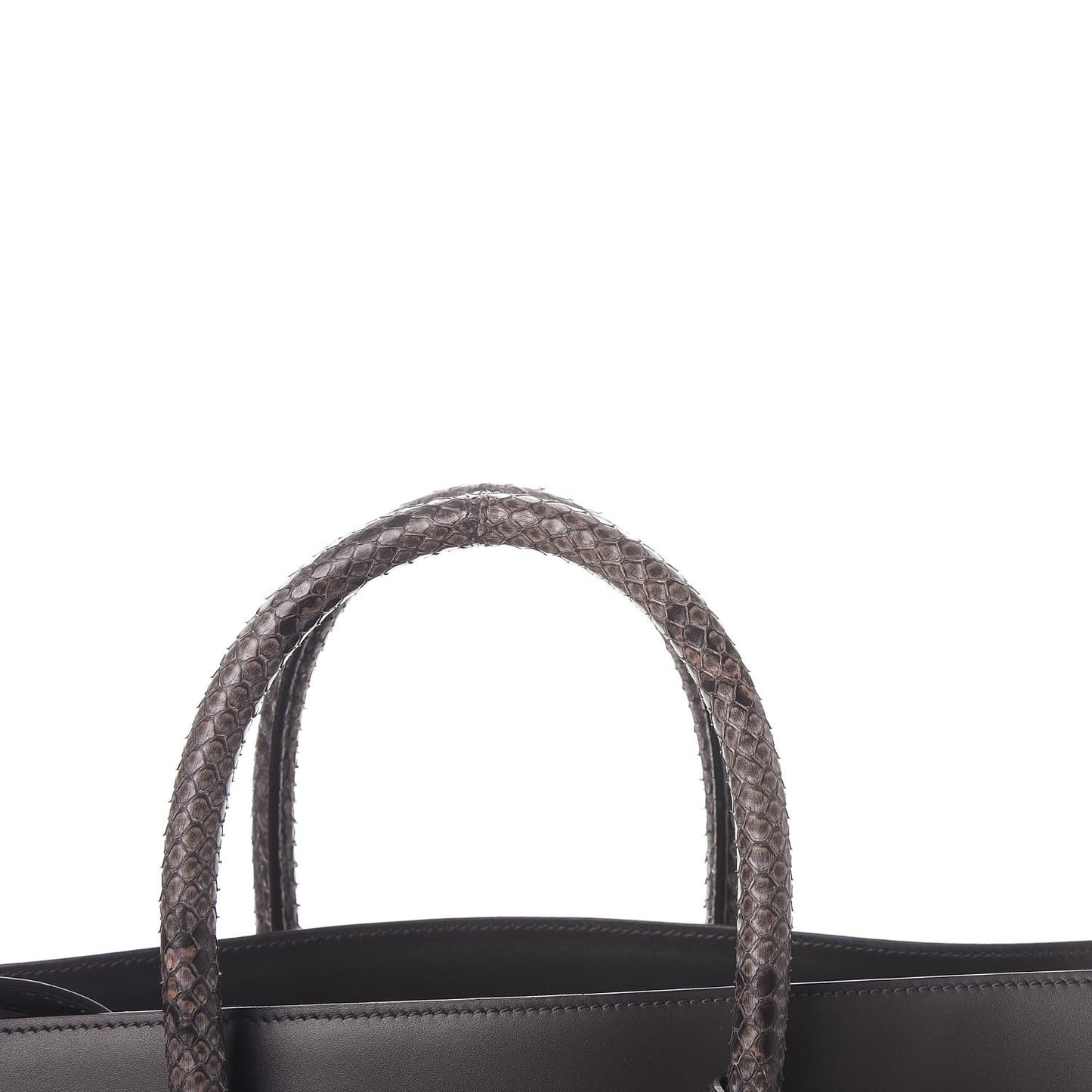 Calfskin Python Small Sac De Jour Coal