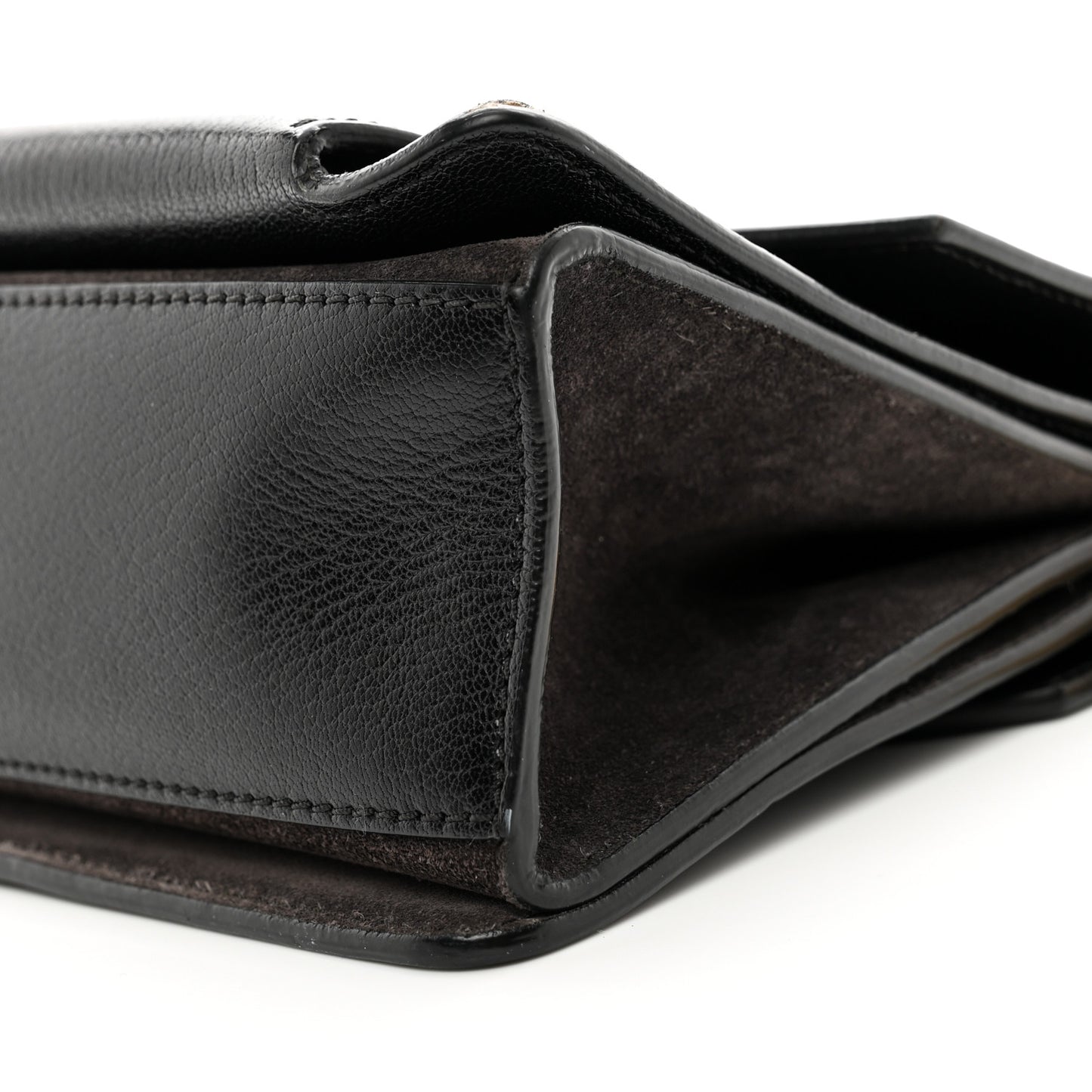 Goatskin Suede Small GV3 Shoulder Bag Black