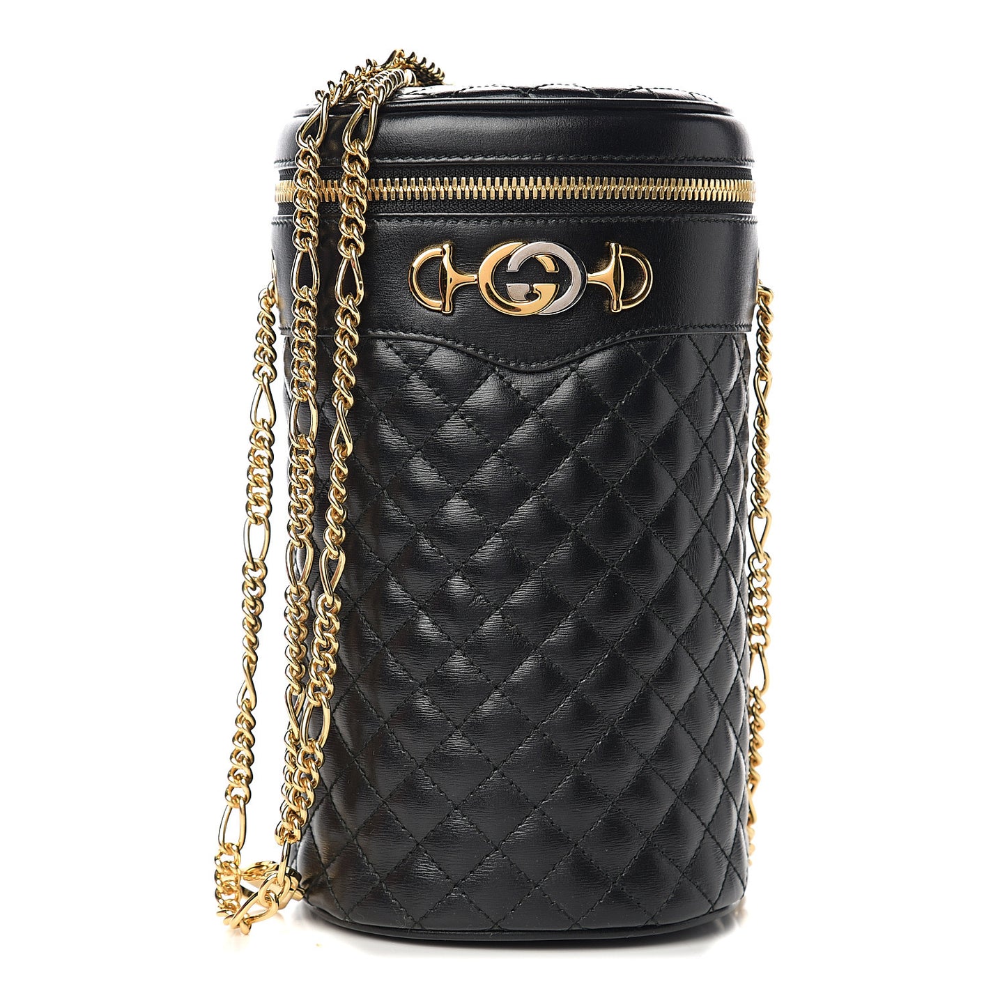 Calfskin Trapuntata Zumi Belt Bag Black