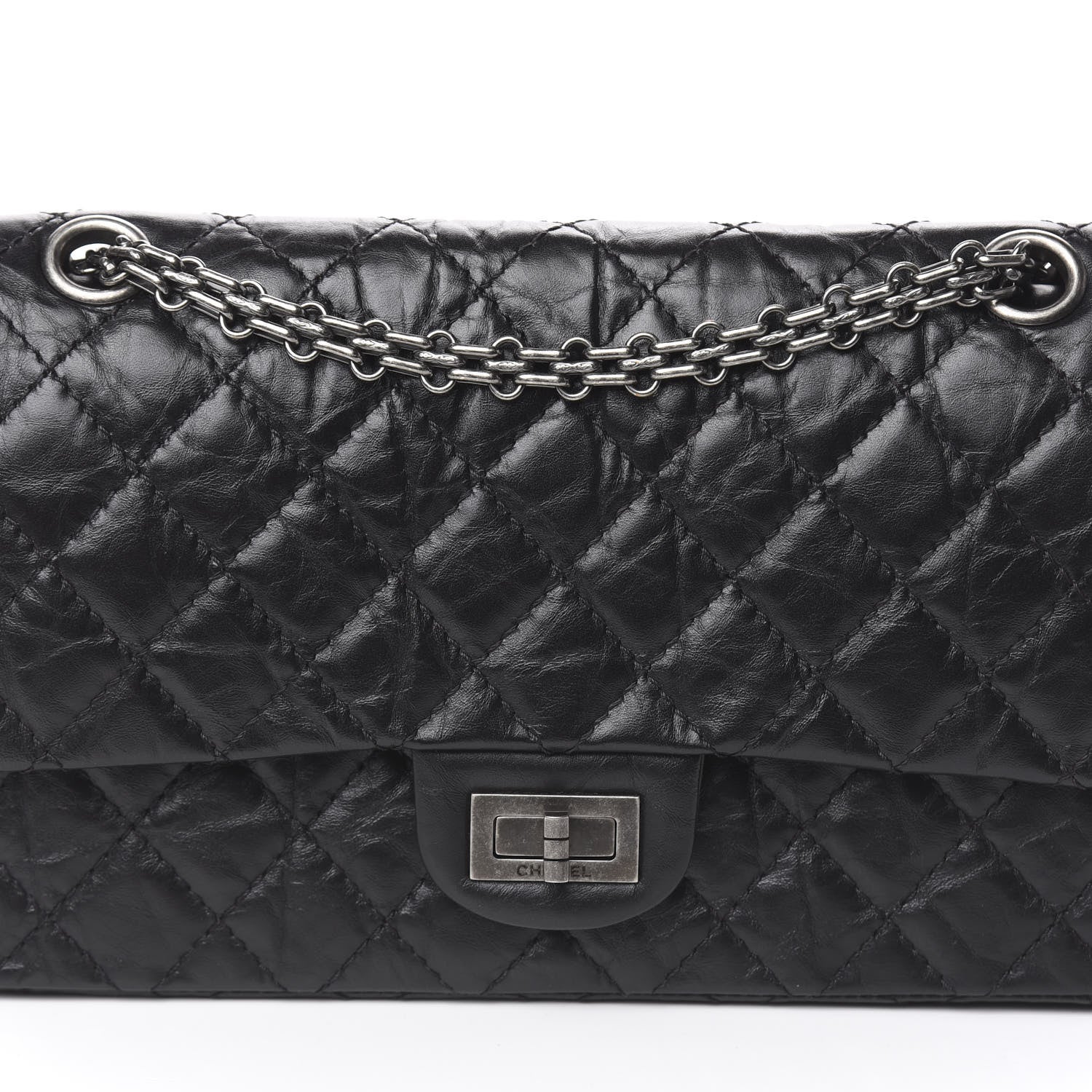Chanel Aged Calfskin Quilted 2.55 Reissue 225 Flap Black 10 of 10