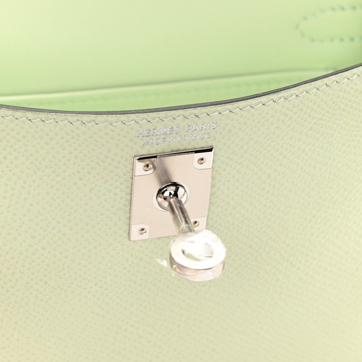 Epsom Mini Kelly Sellier 20 Vert Fizz