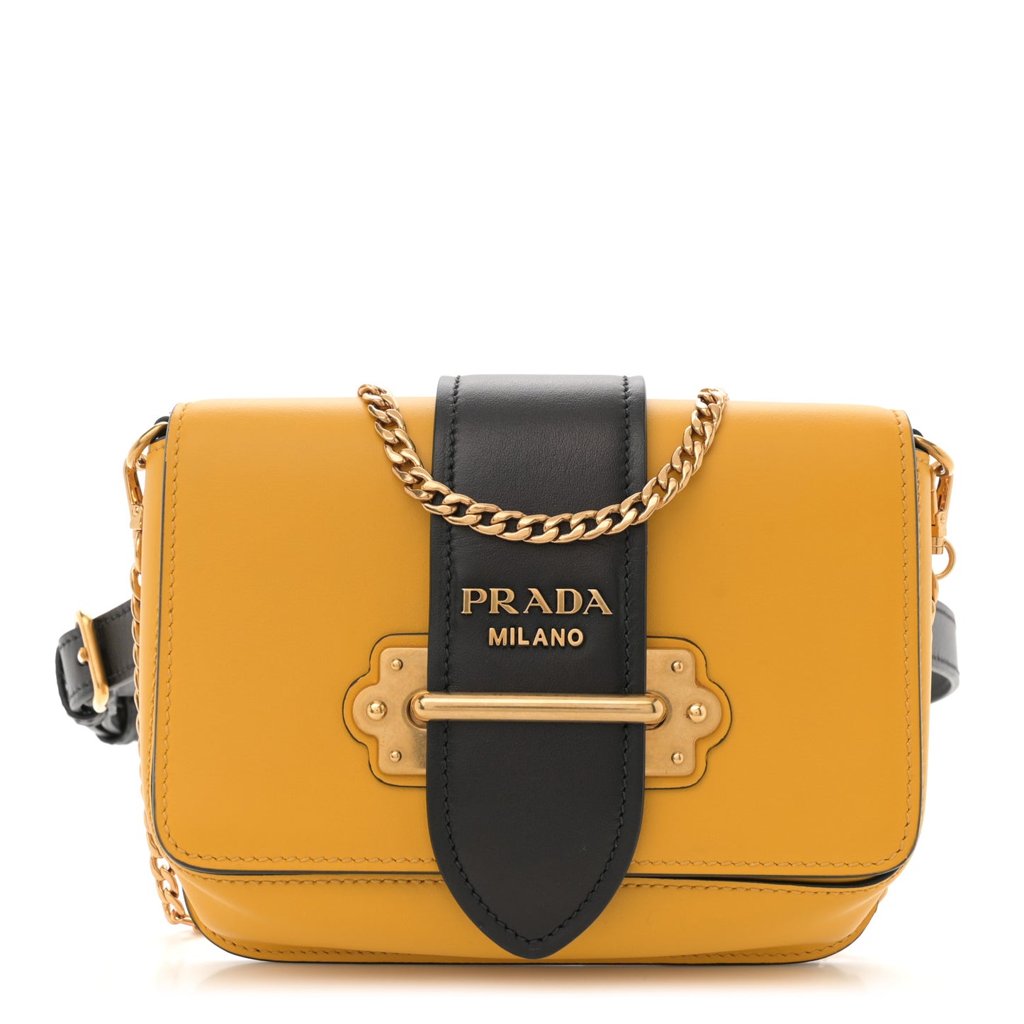 Saffiano City Calf Cahier Belt Bag Soleil Black