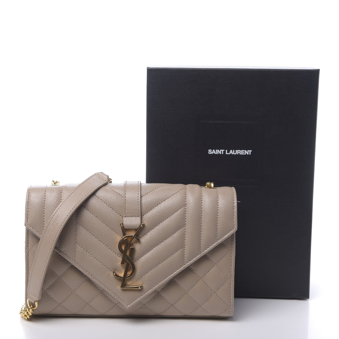 Grain De Poudre Textured Mixed Matelasse Triquilt Small Monogram Satchel Dark Beige