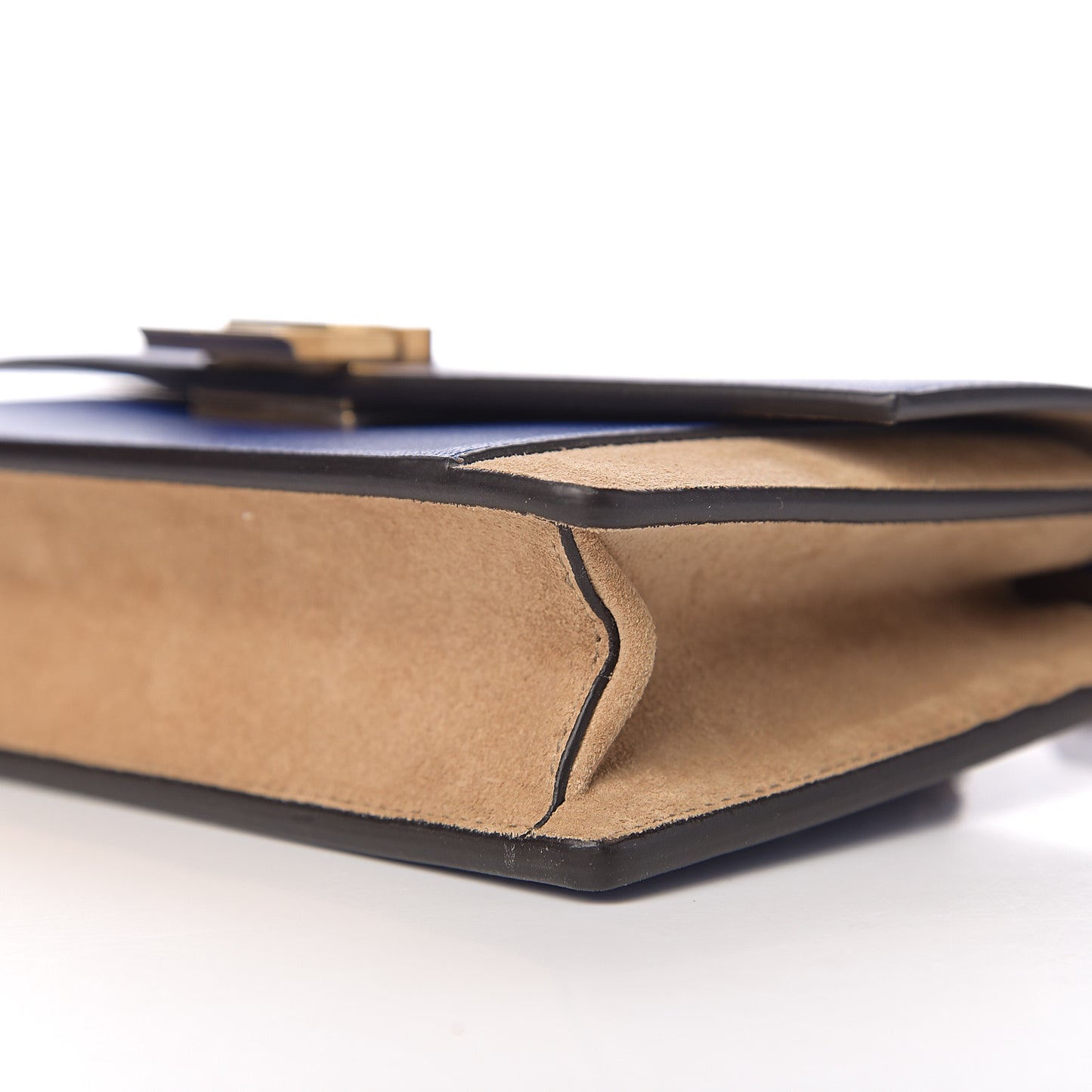 Goatskin Suede GV3 Mini Chain Bag Midnight Blue
