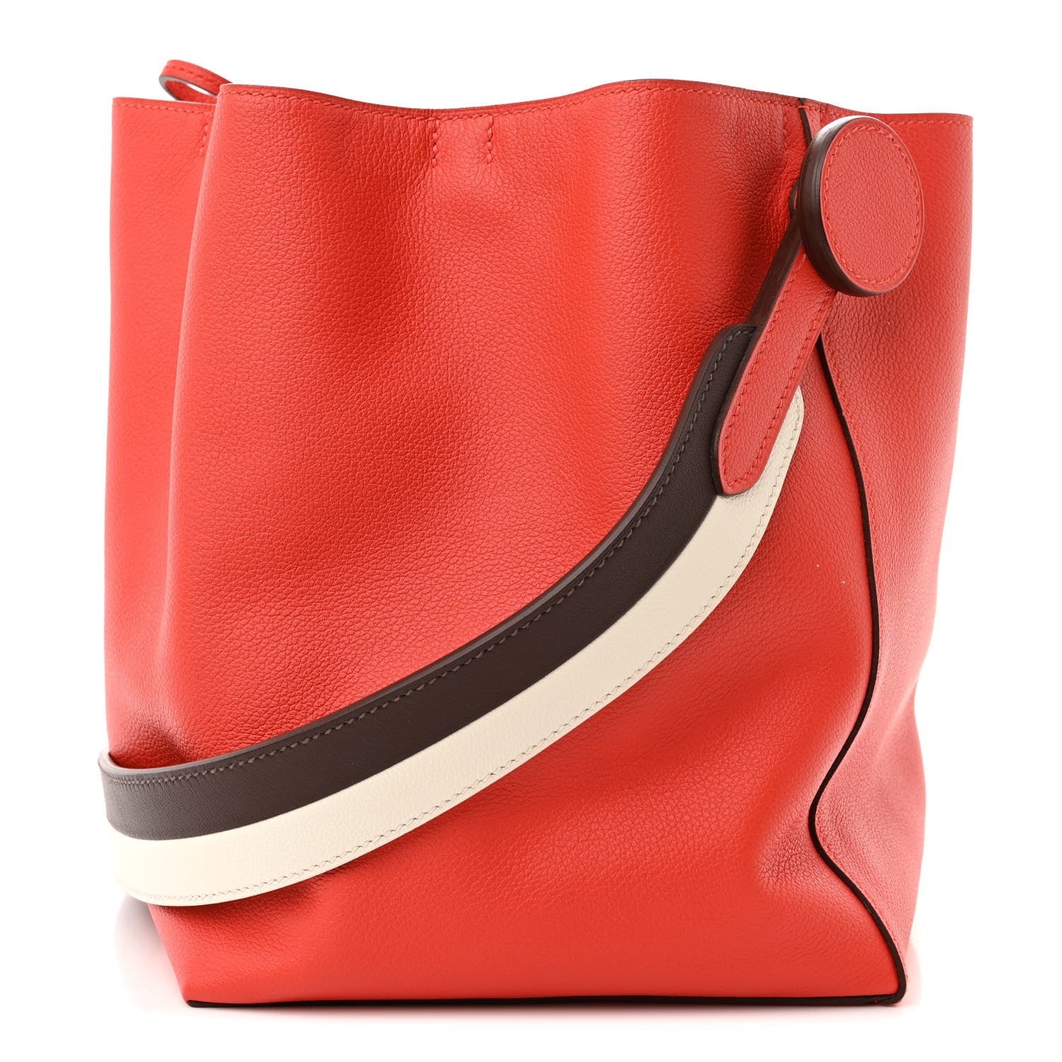 Hermes Evercolor Swift Sac Licol 17 Capucine Havane White 1 of 10