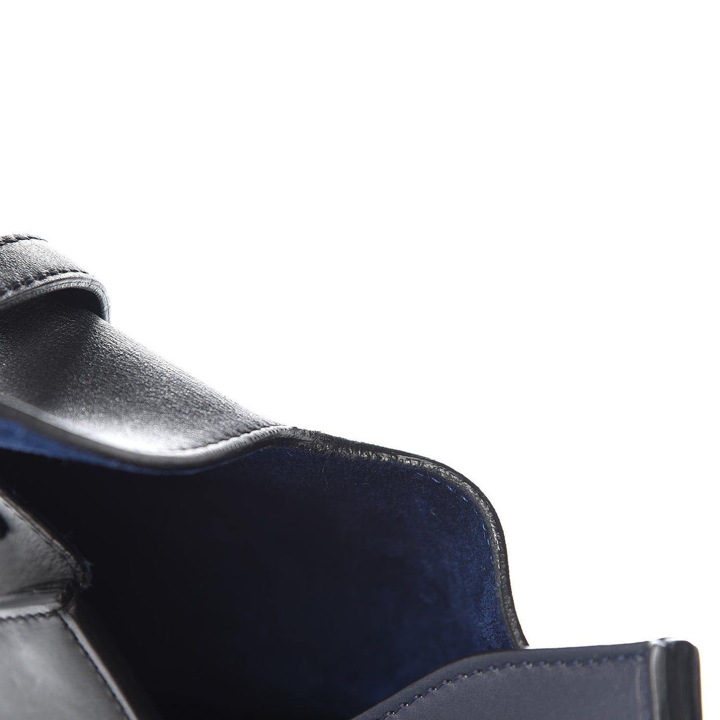 Smooth Calfskin Large Bi-Color Tie Knot Tote Black Navy