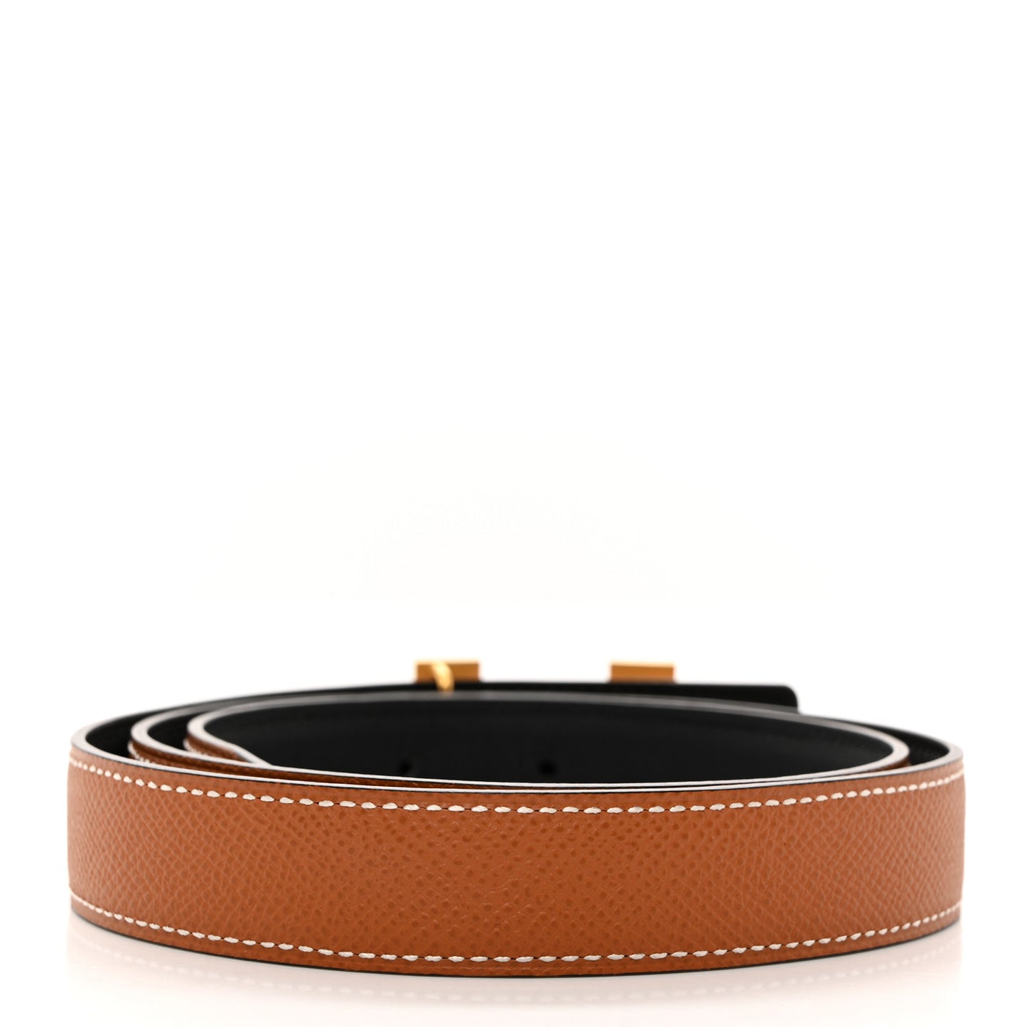 Swift Epsom 24mm Mini Constance H Belt 80 Black Gold