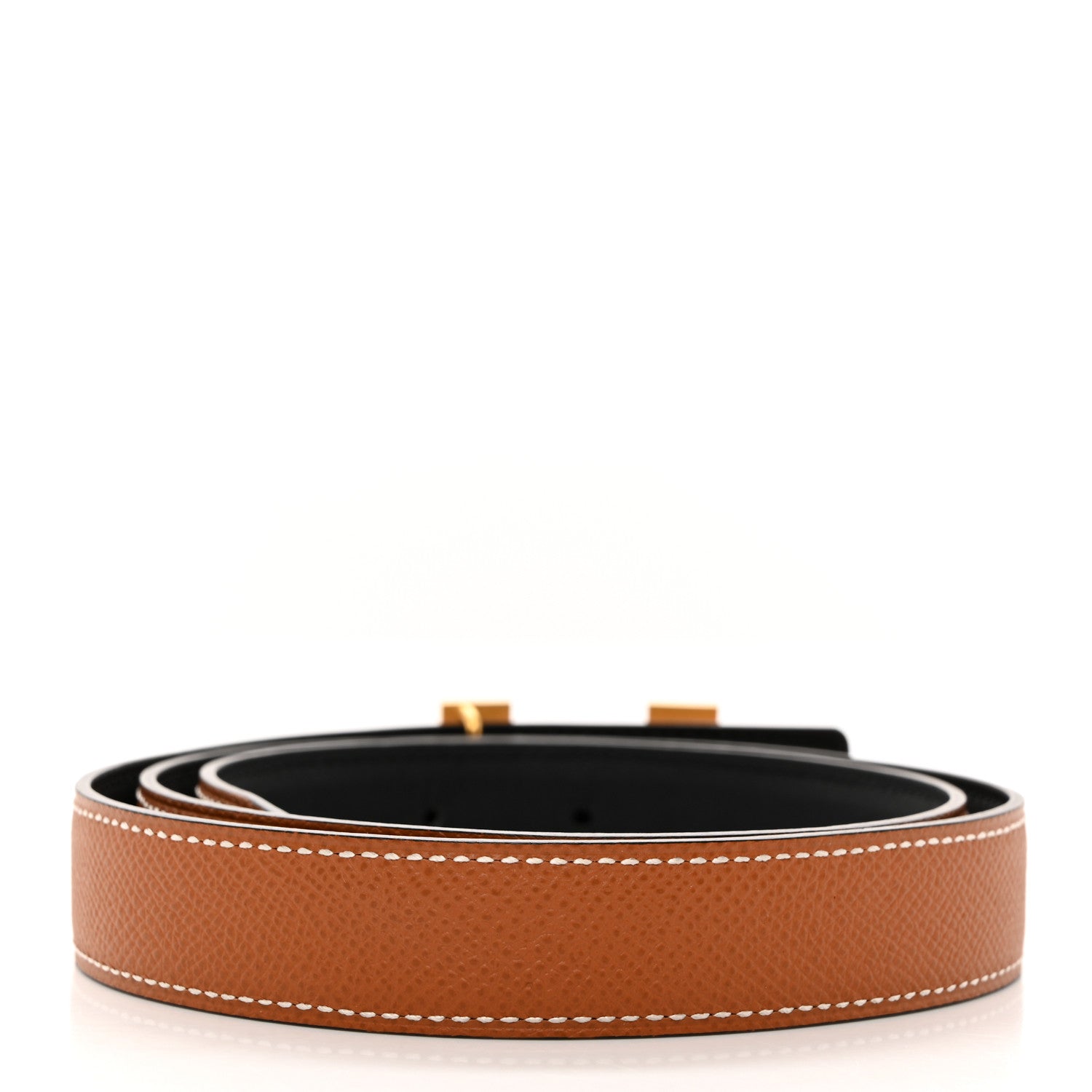 Hermes Swift Epsom 24mm Mini Constance H Belt 80 Black Gold 3 of 9