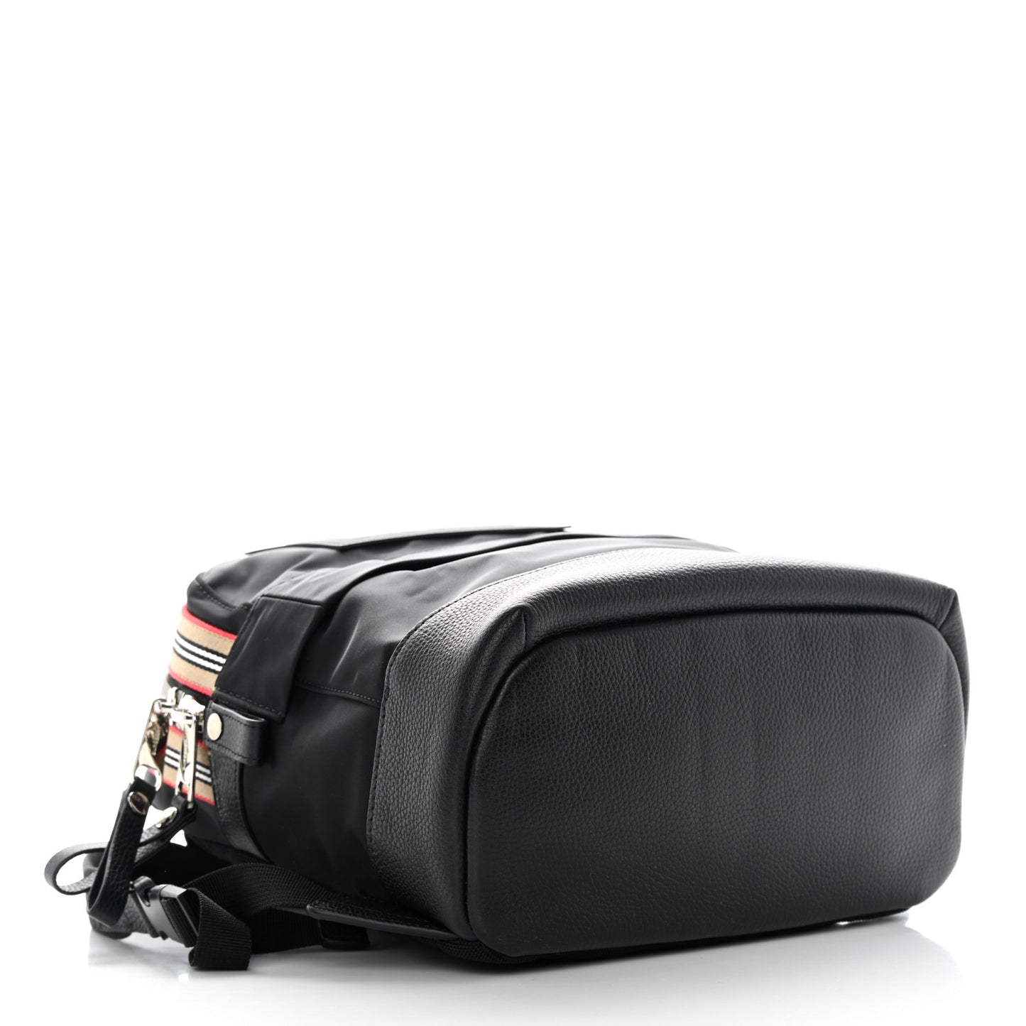 Econyl Logo Print Check Childrens Nico Backpack Black