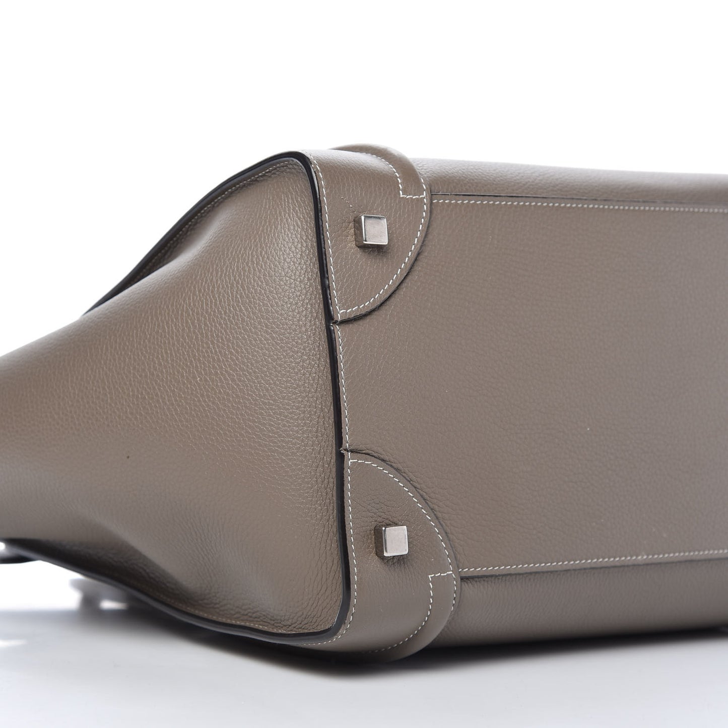 Drummed Calfskin Mini Luggage Souris
