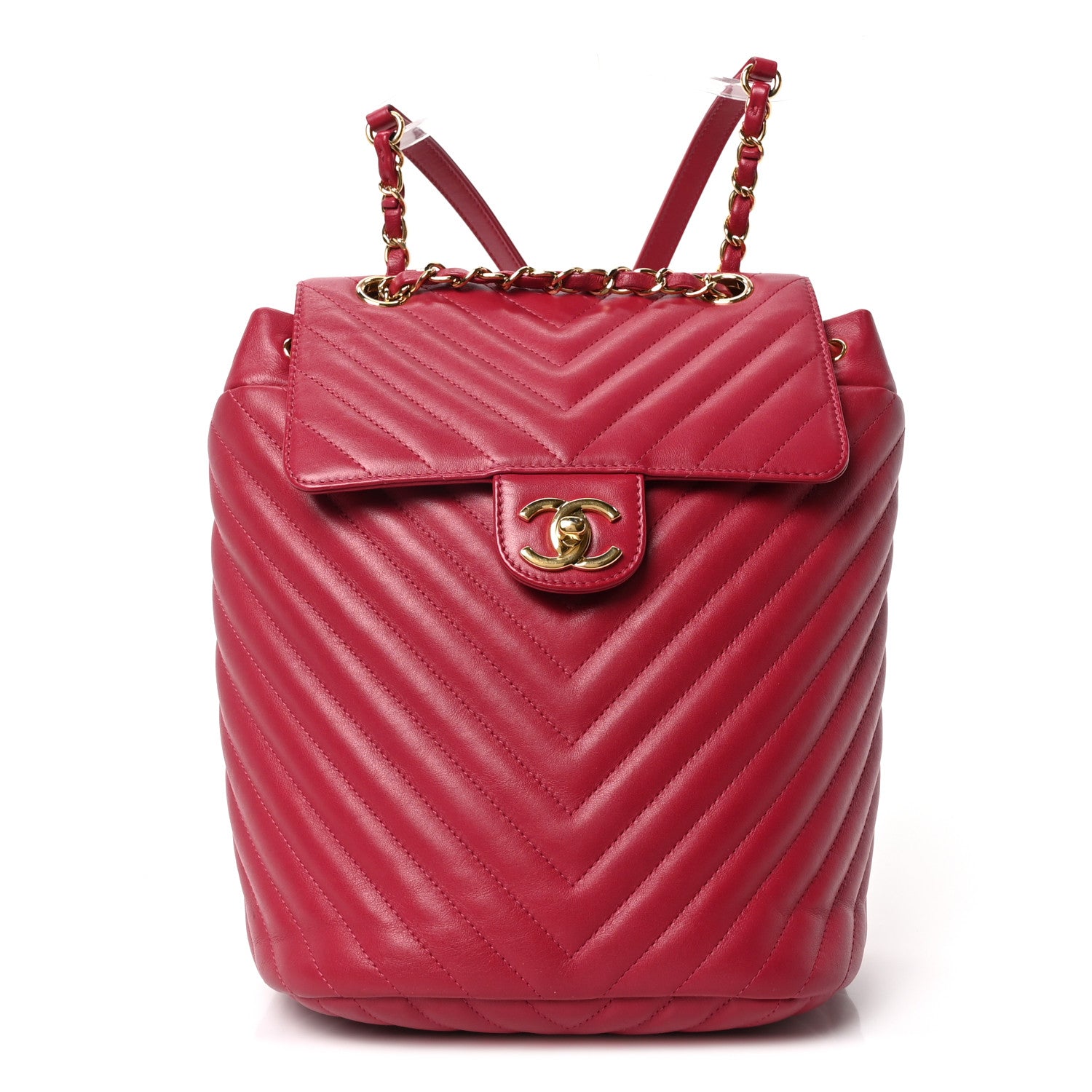 Chanel Calfskin Chevron Quilted Small Urban Spirit Backpack 