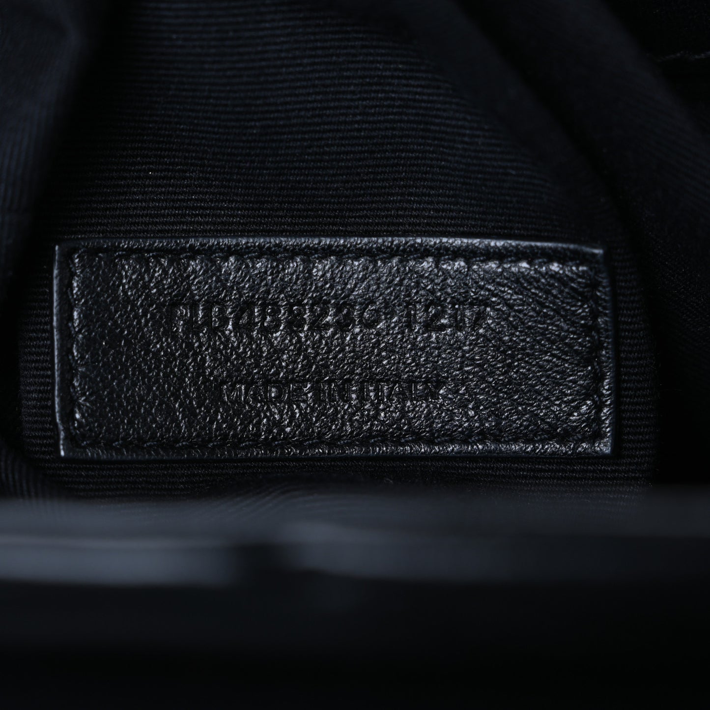 Calfskin Y Quilted Monogram Loulou Document Holder Black