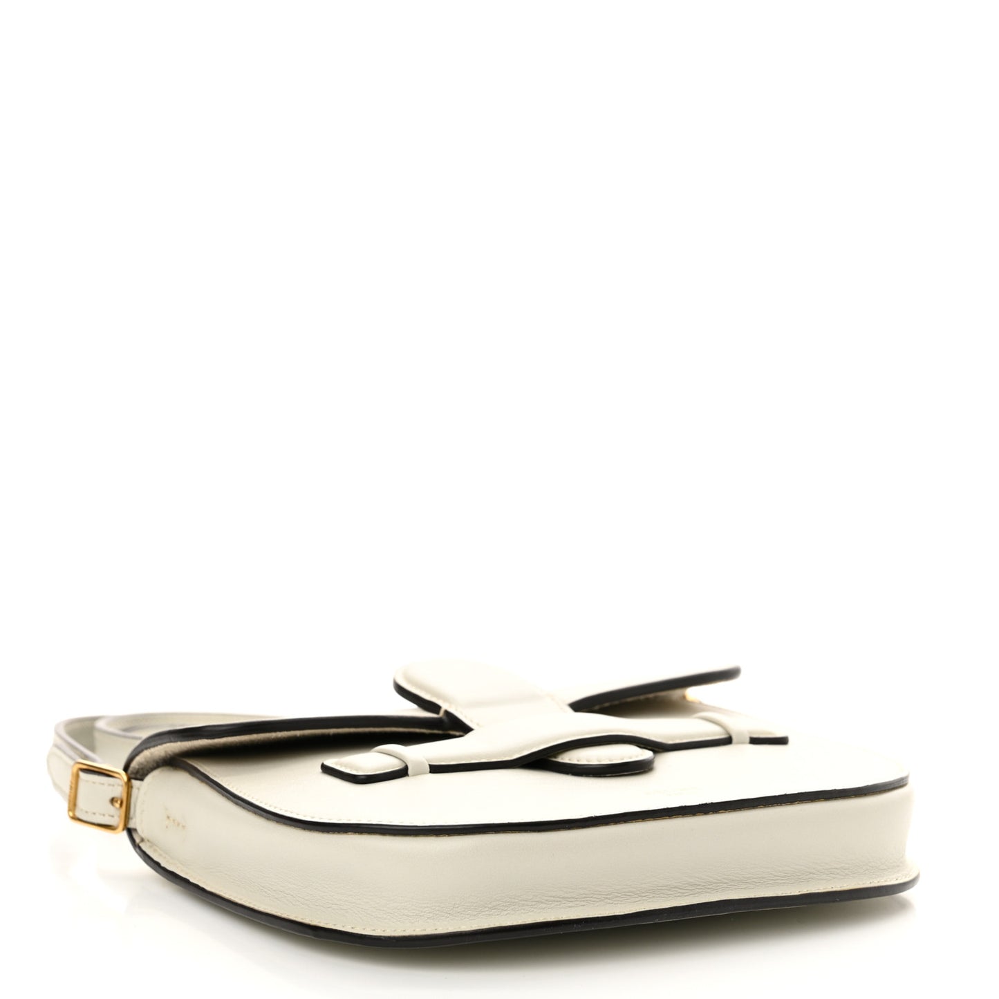 Smooth Calfskin Mini Symmetrical Bag White