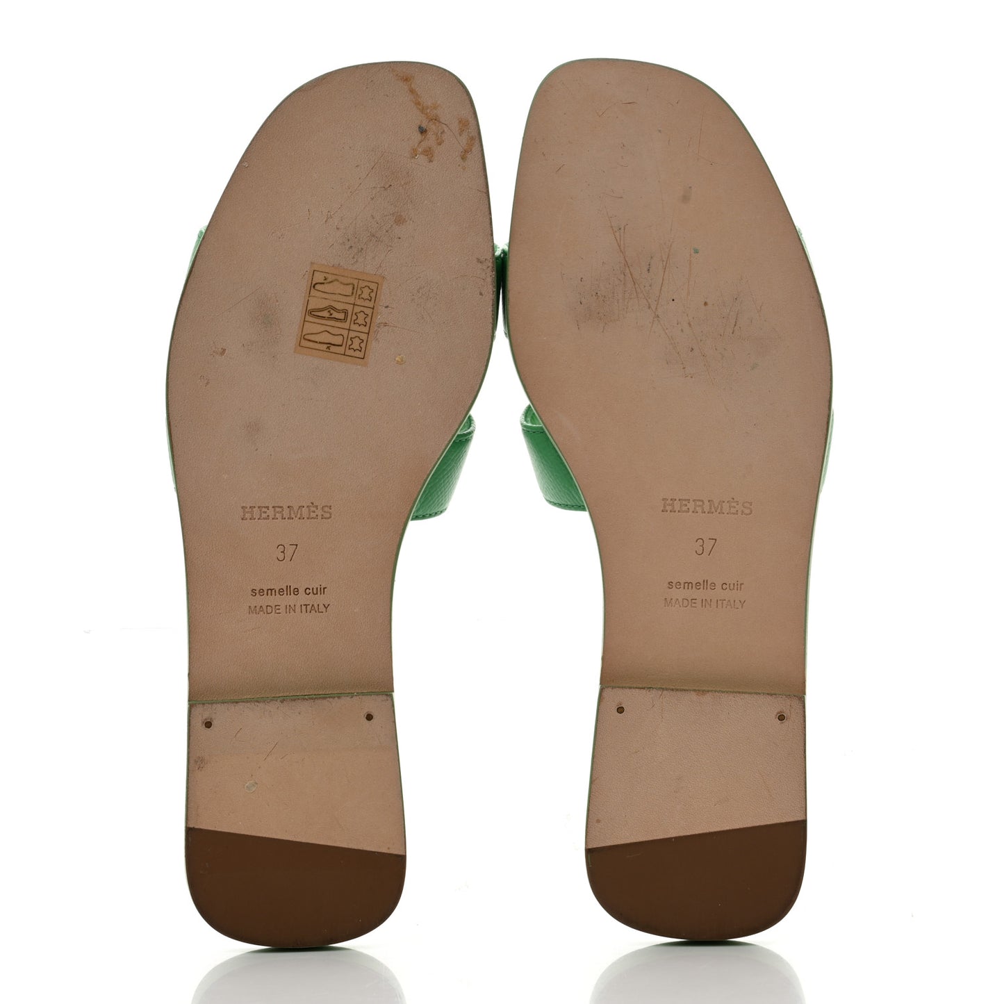 Epsom Oran Sandals 37 Vert Pomme