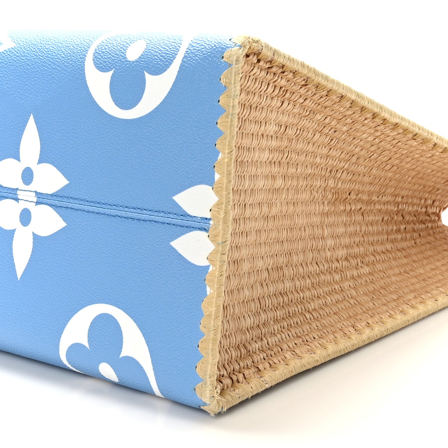 Monogram Giant Raffia Forte DeI Marmi By The Pool Onthego GM Blue