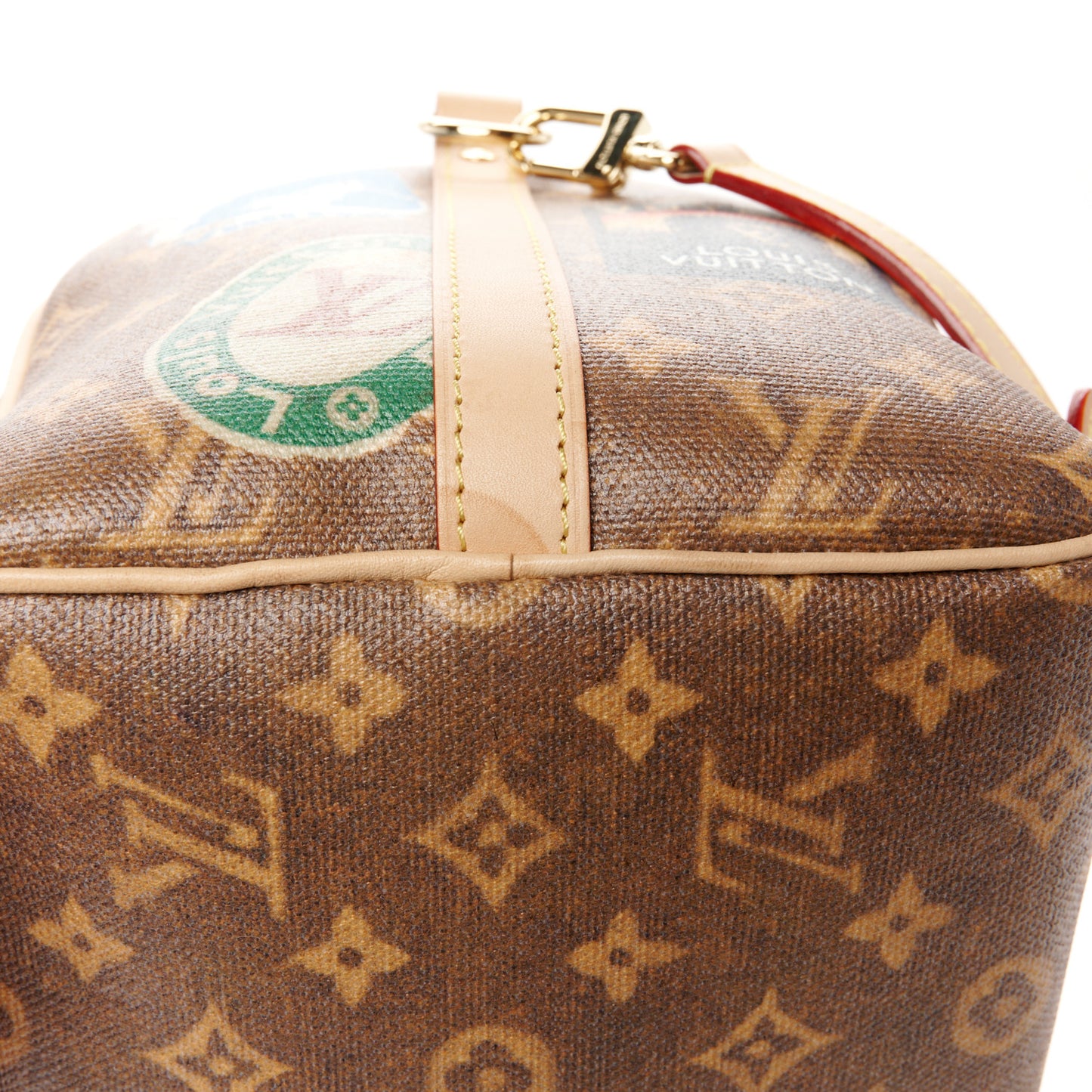 Monogram Hotel Labels Speedy Bandouliere 30