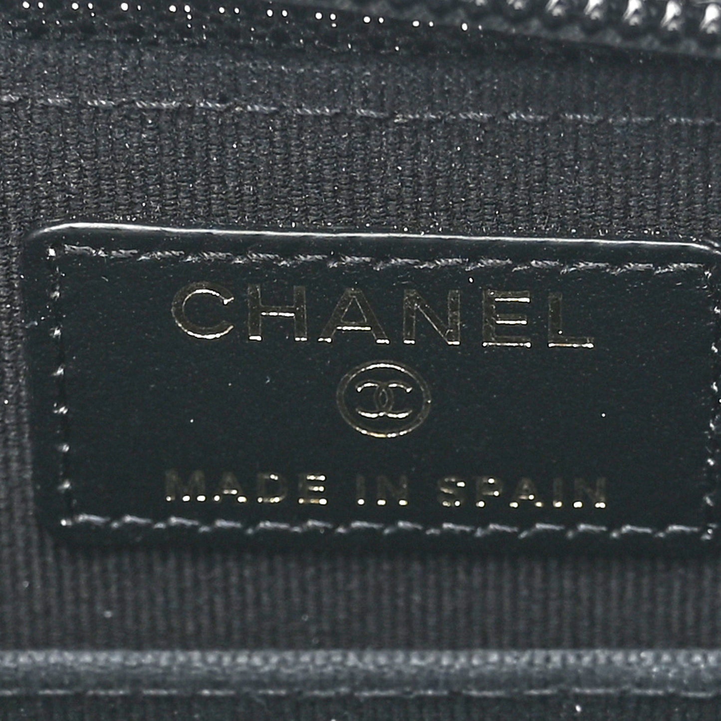 Caviar Quilted Boy Zip Around Coin Purse Wallet Black
