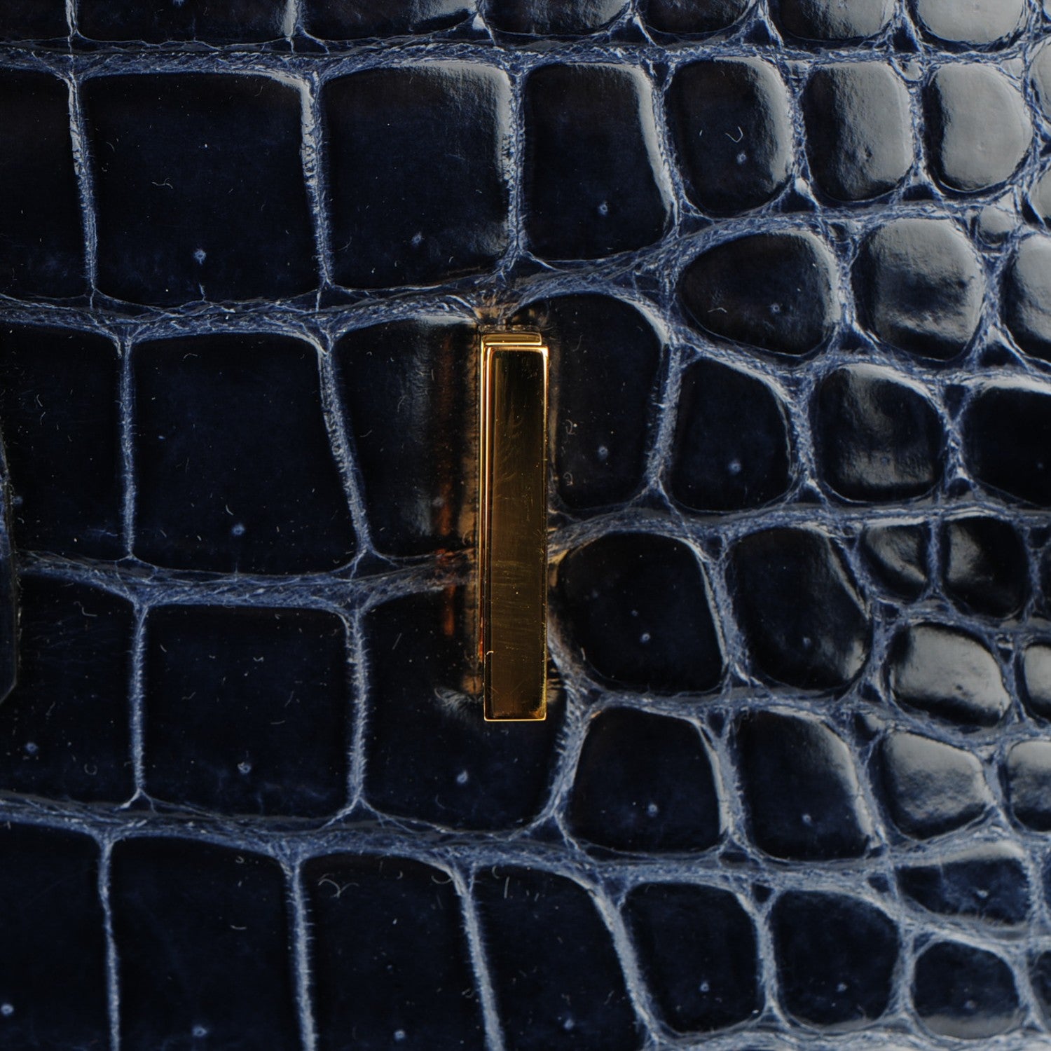 Hermes Shiny Porosus Crocodile Birkin 35 Bleu Abysse 16 of 27