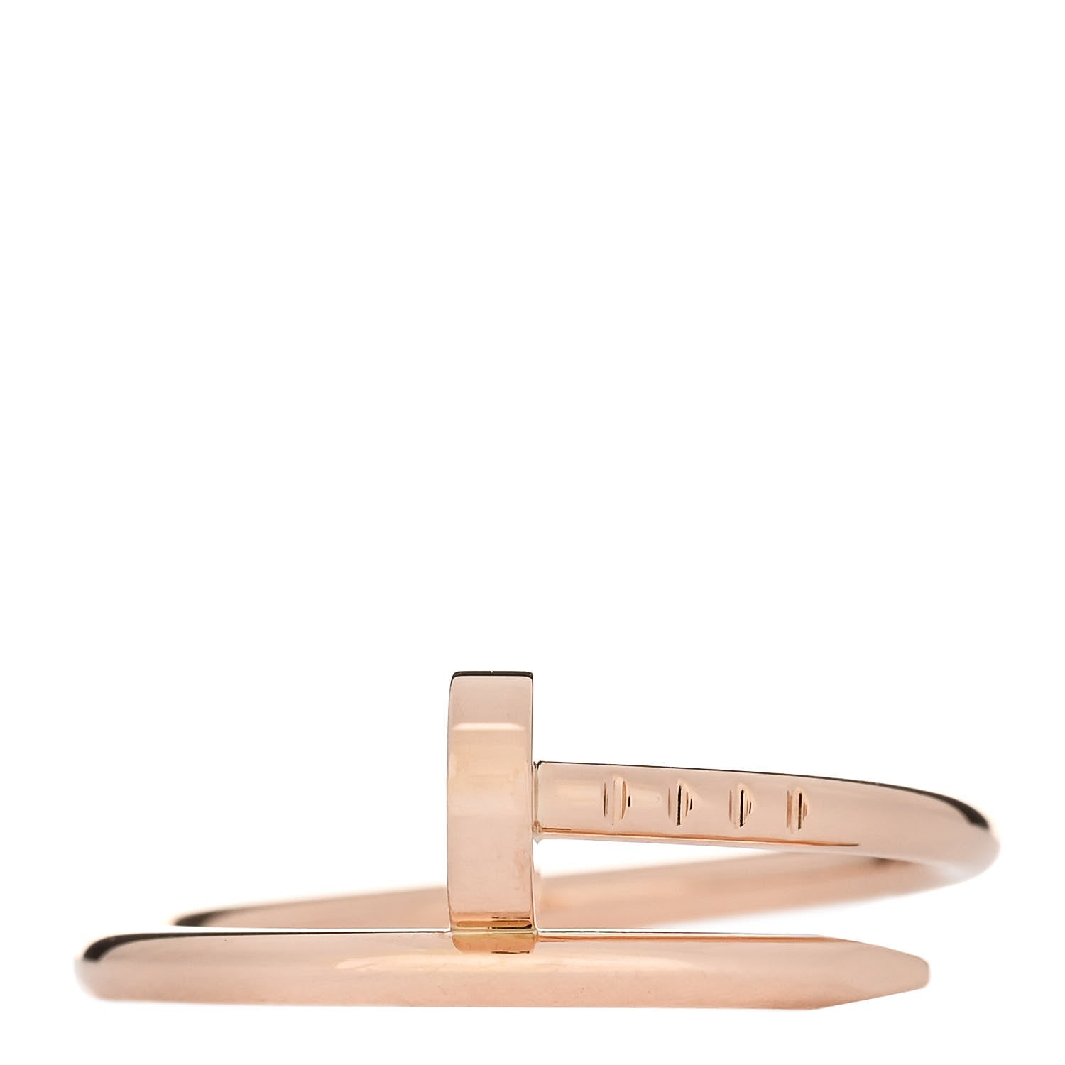 Cartier 18K Pink Gold Small Juste Un Clou Ring 55 7.25 1 of 5