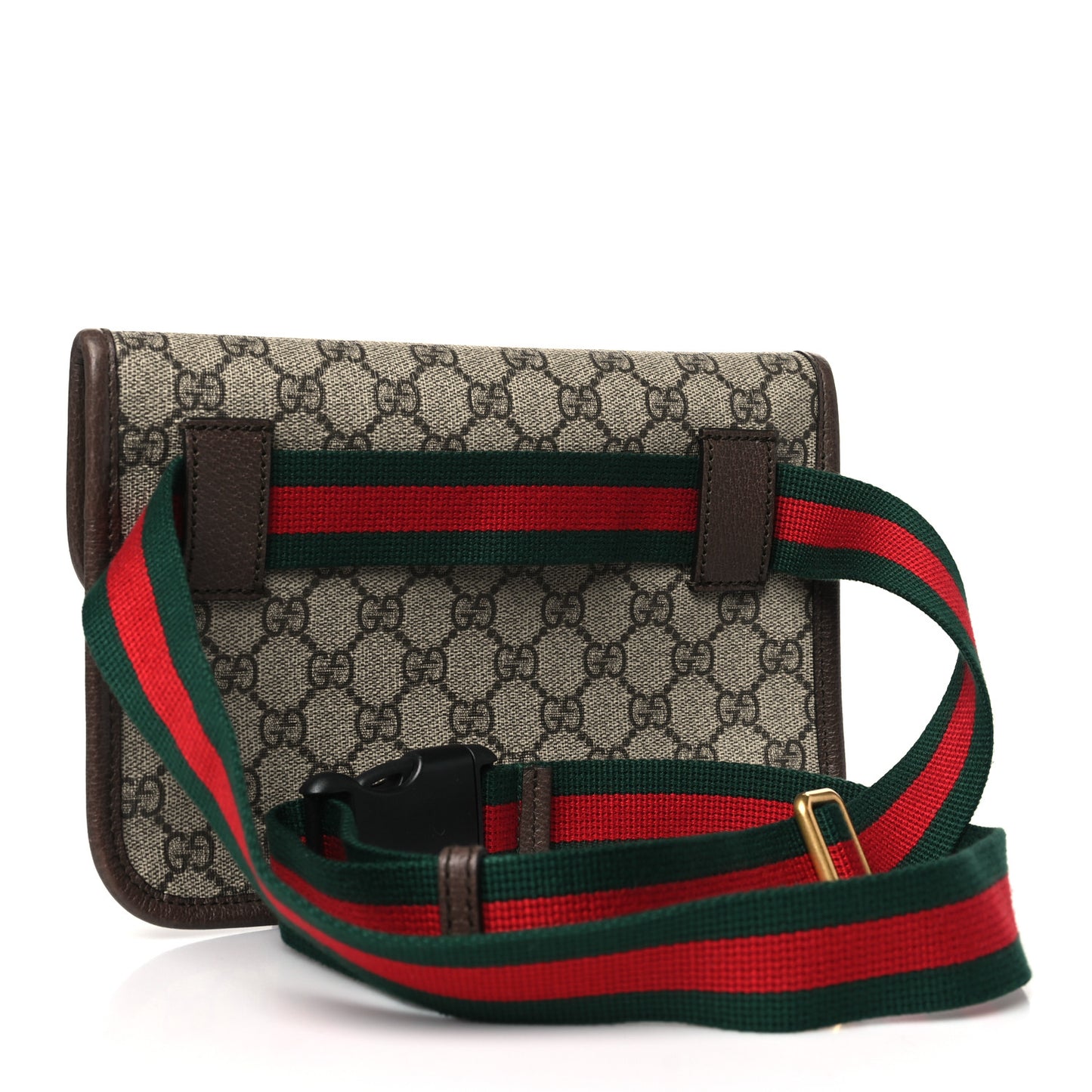 GG Supreme Monogram Neo Vintage Web Belt Bag Brown