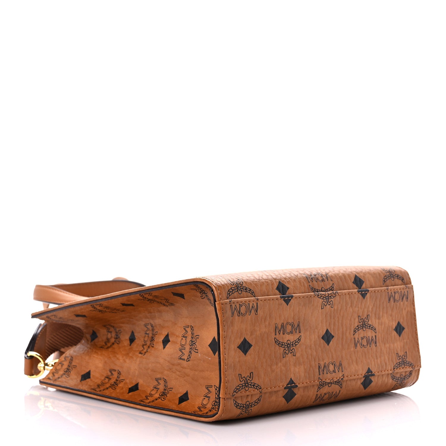 MCM Visetos Aren X-Mini Tote Cognac 3 of 13