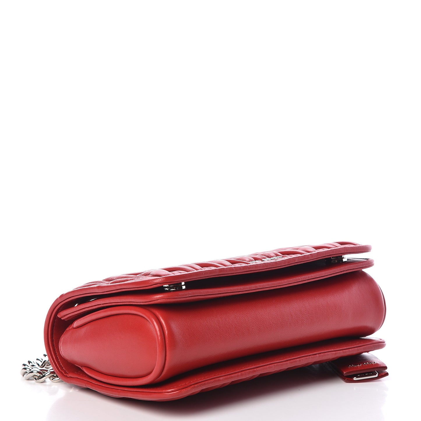 Nappa Matelasse Club Shoulder Bag Fuoco