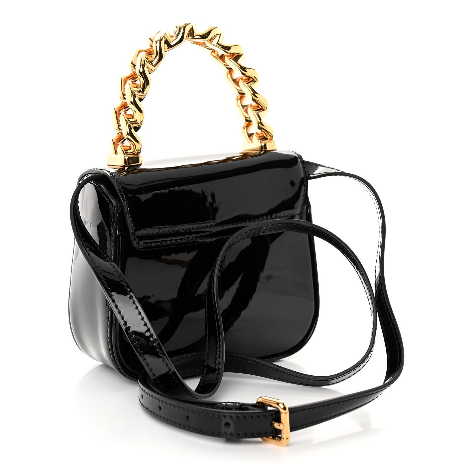 Versace Patent Mini La Medusa Bag Black 3 of 9