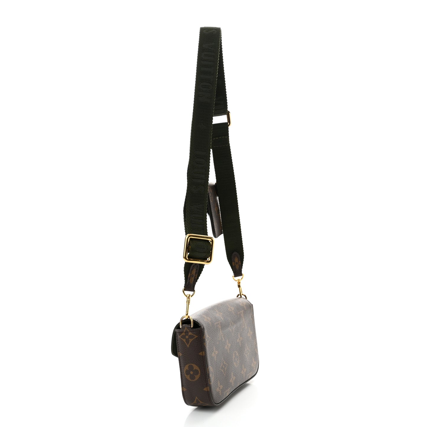 Monogram Felicie Strap & Go Kaki