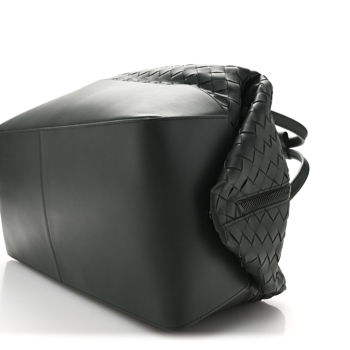 Nappa Intrecciato Travel Duffel Bag Raintree