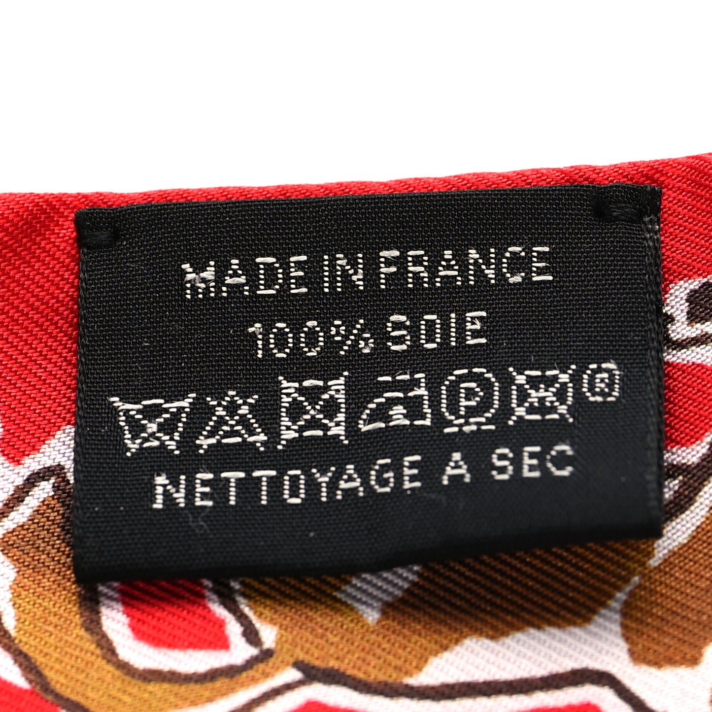 Silk Chevaux En Liberte Twilly Rouge Caramel White
